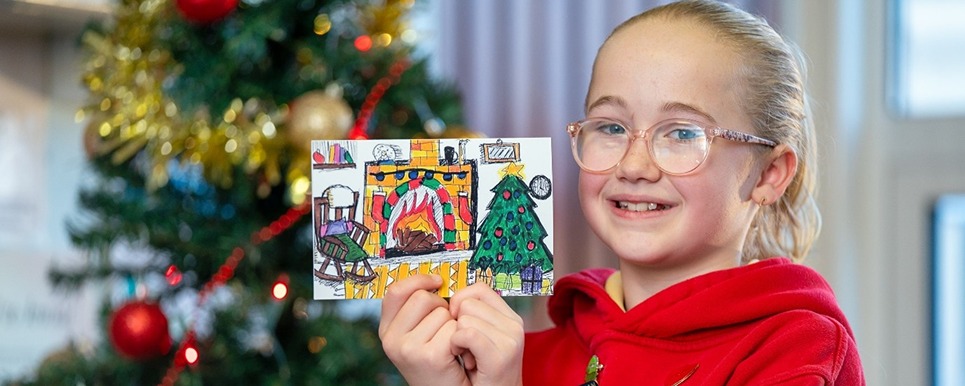 Primary School Pupil Brings Festive Cheer to Local Residents