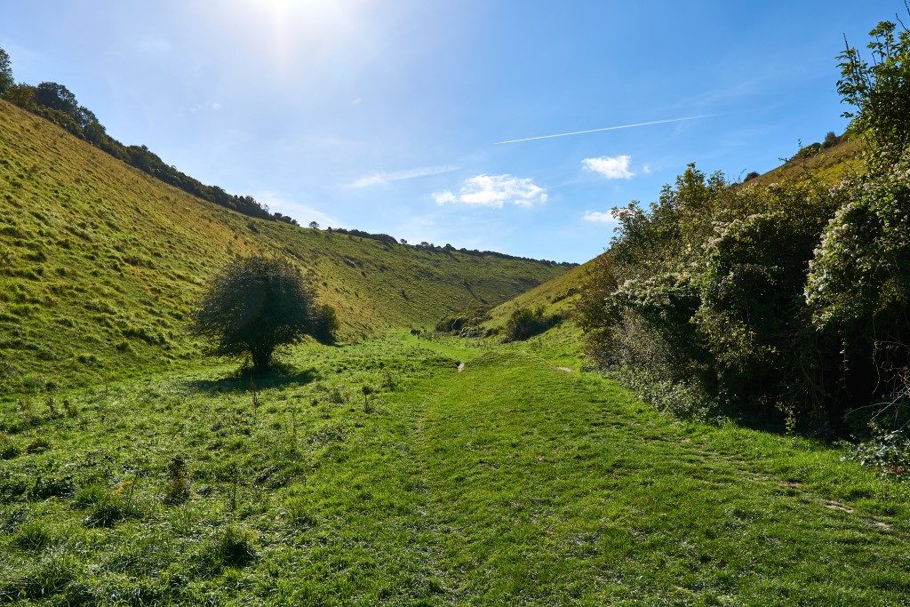 Photograph of Devil’s Dyke on a beautiful sunny day