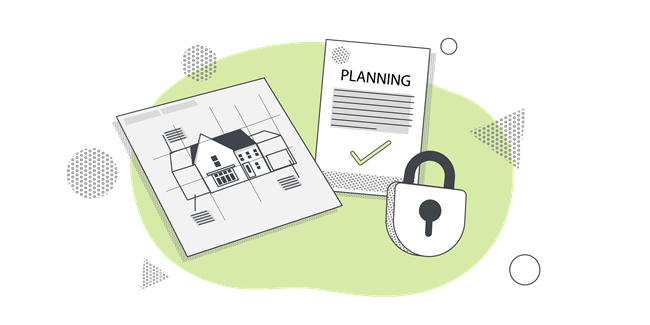Illustration of home planning process