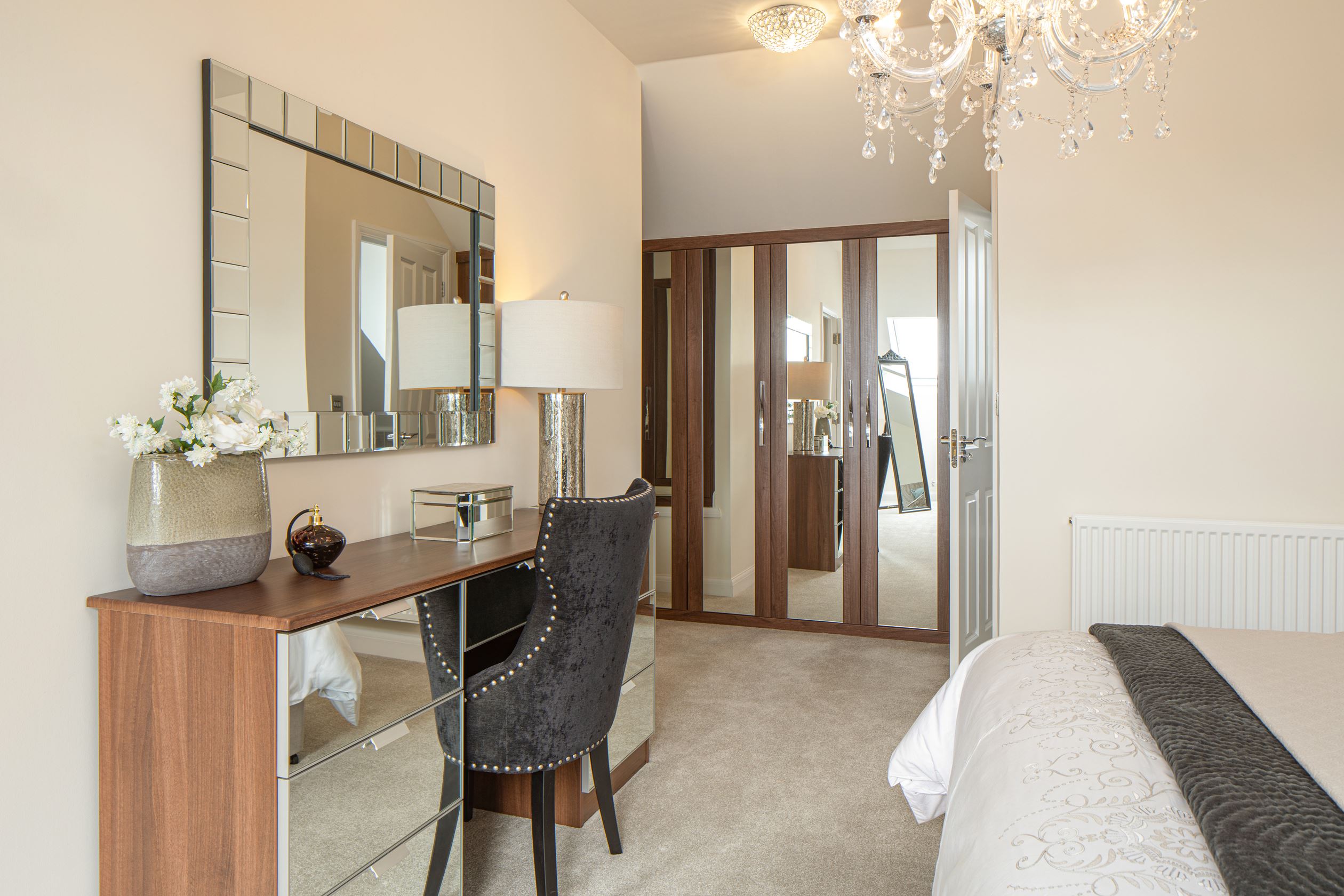 Dressing area in the Woodcote 4 bedroom home