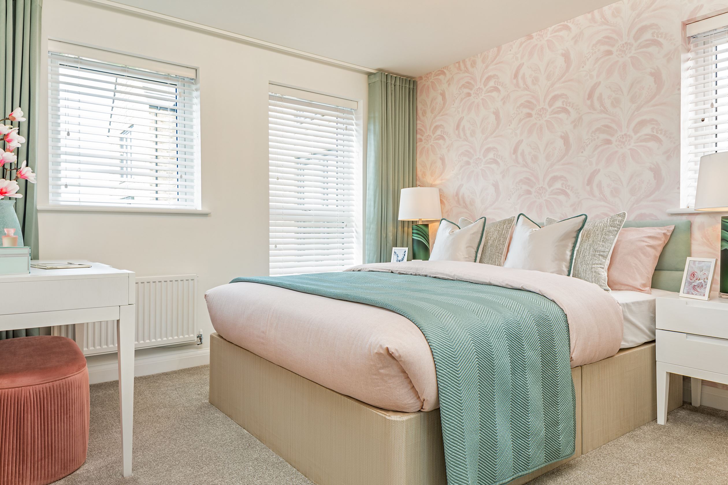 En suite main bedroom in the Hesketh 4 bedroom home