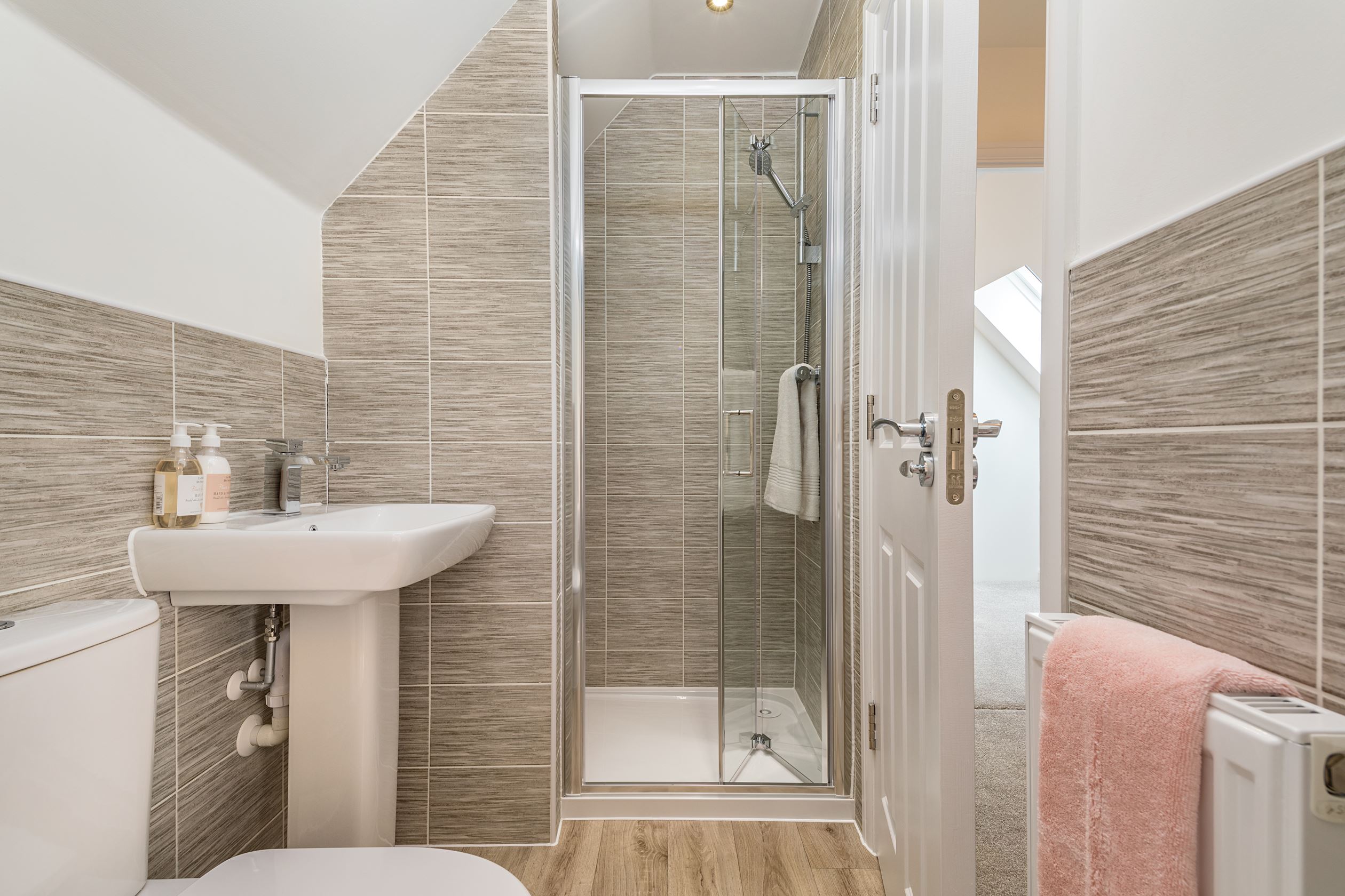 Top floor shower room in the Hesketh 4 bedroom home