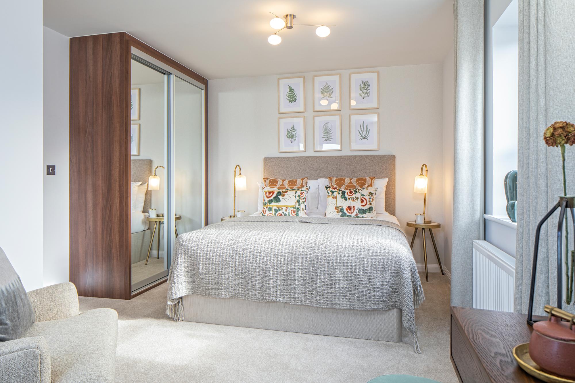 En suite main bedroom in the Moresby 3 bedroom home