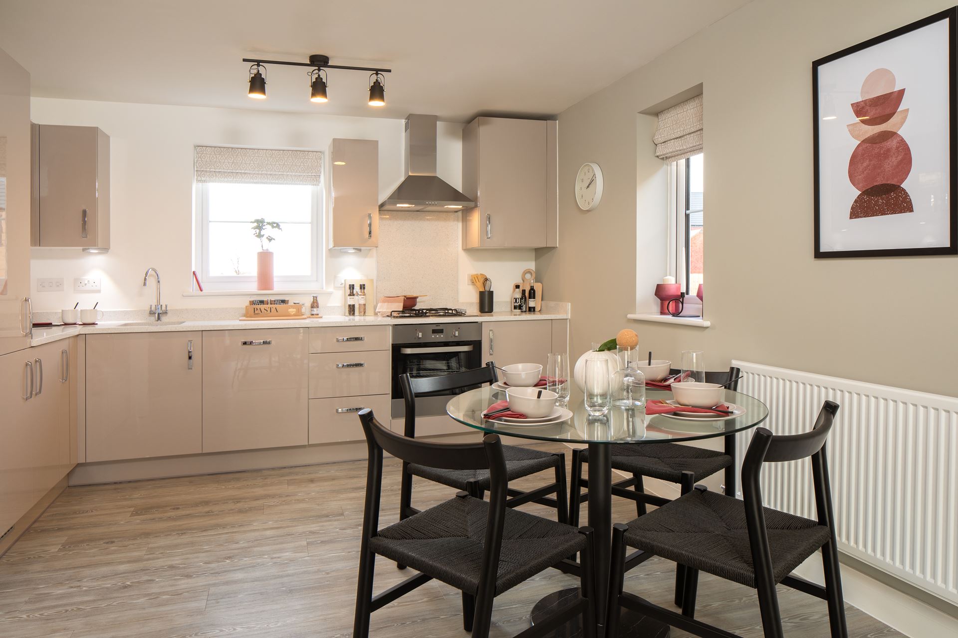 Modern kitchen in the Hornsea 2 bedroom apartment