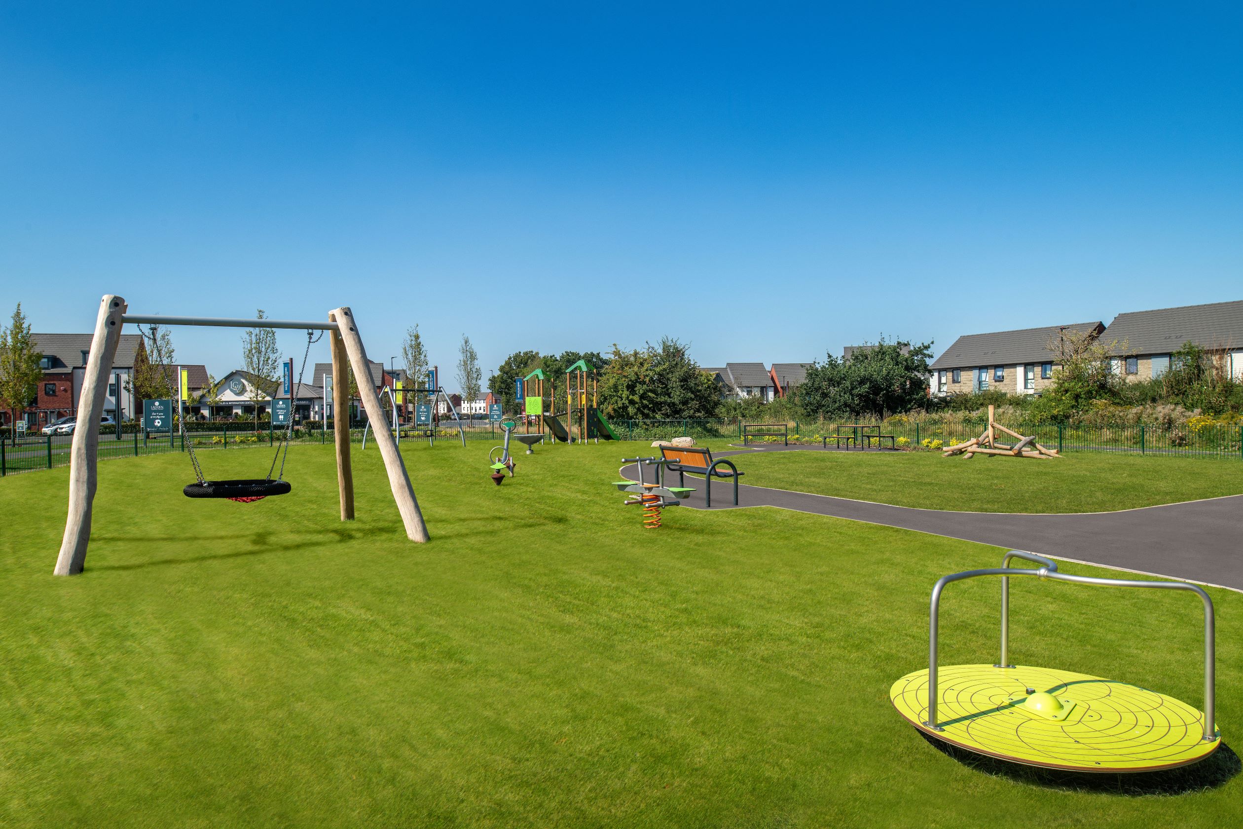 Outside view of the play area at Ladden Garden Village