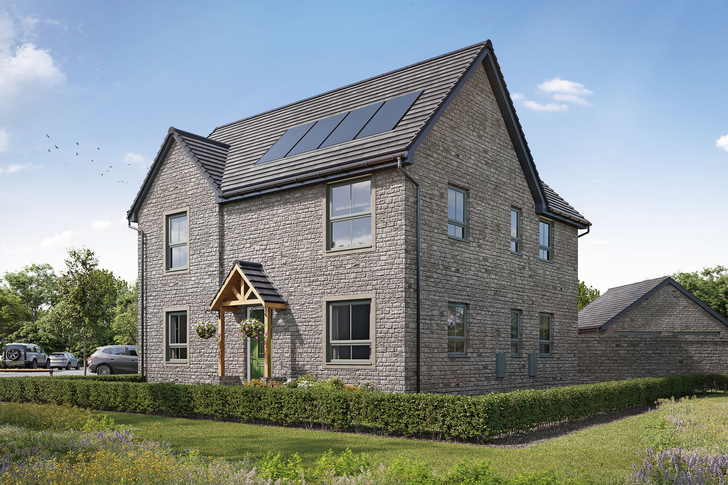 Computer generated image of the Alderney at Orchards View @ Wichelstowe Phase 9