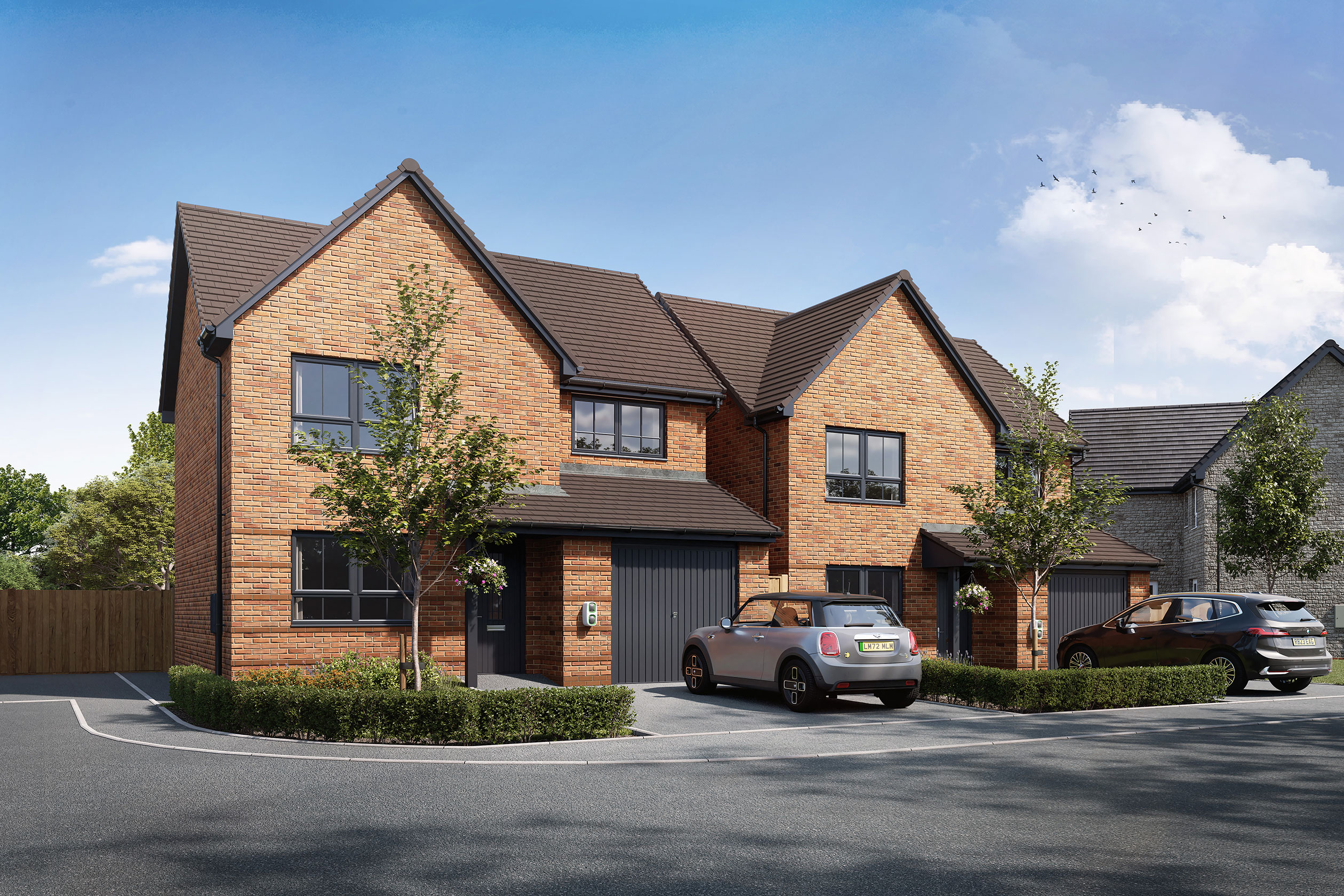 Computer generated image of the Bewdley at Orchards View @ Wichelstowe