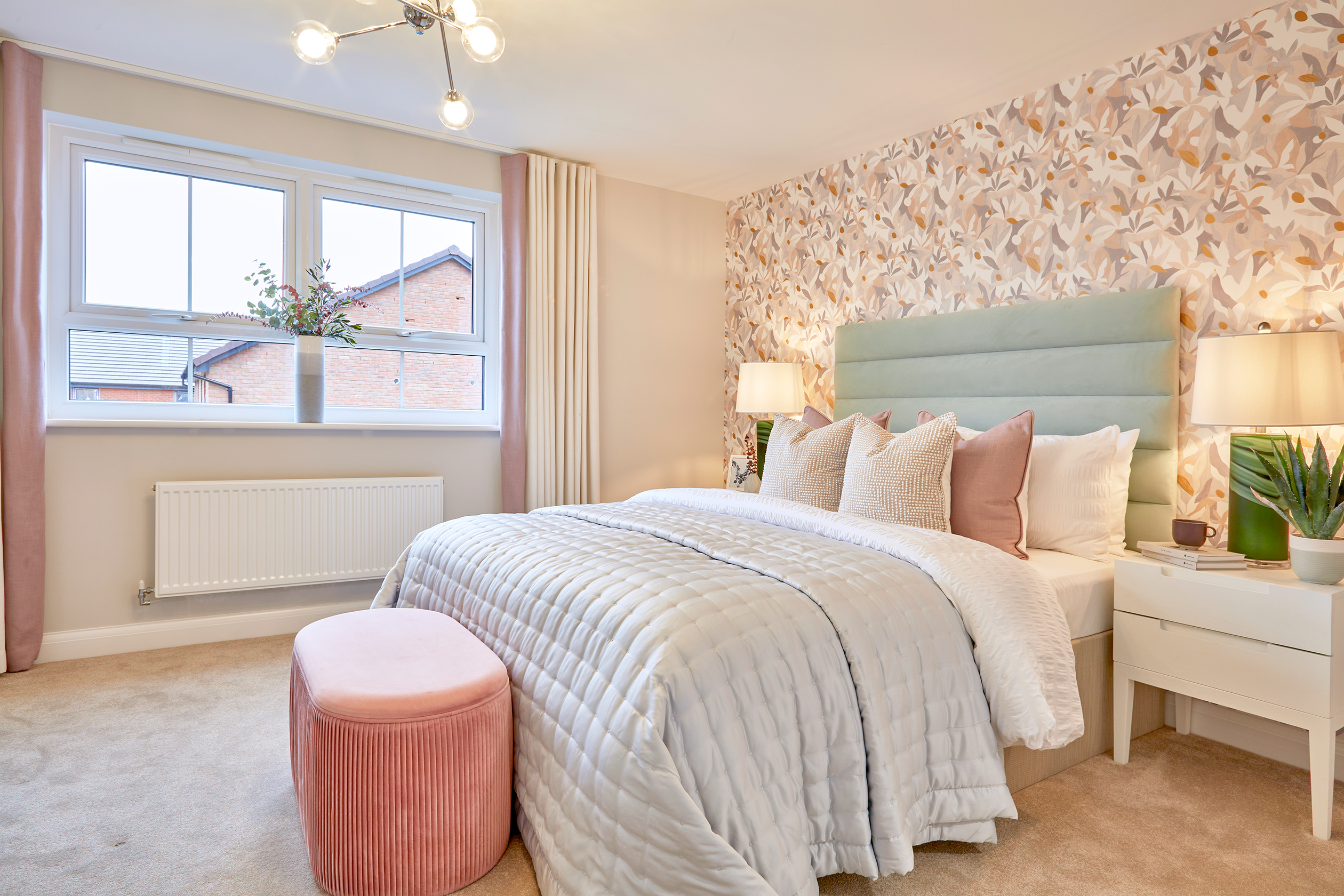 En suite main bedroom in the Haversham 4 bedroom home