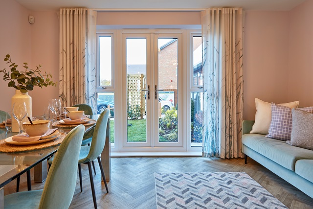 French doors to the garden in the Haversham 4 bedroom home