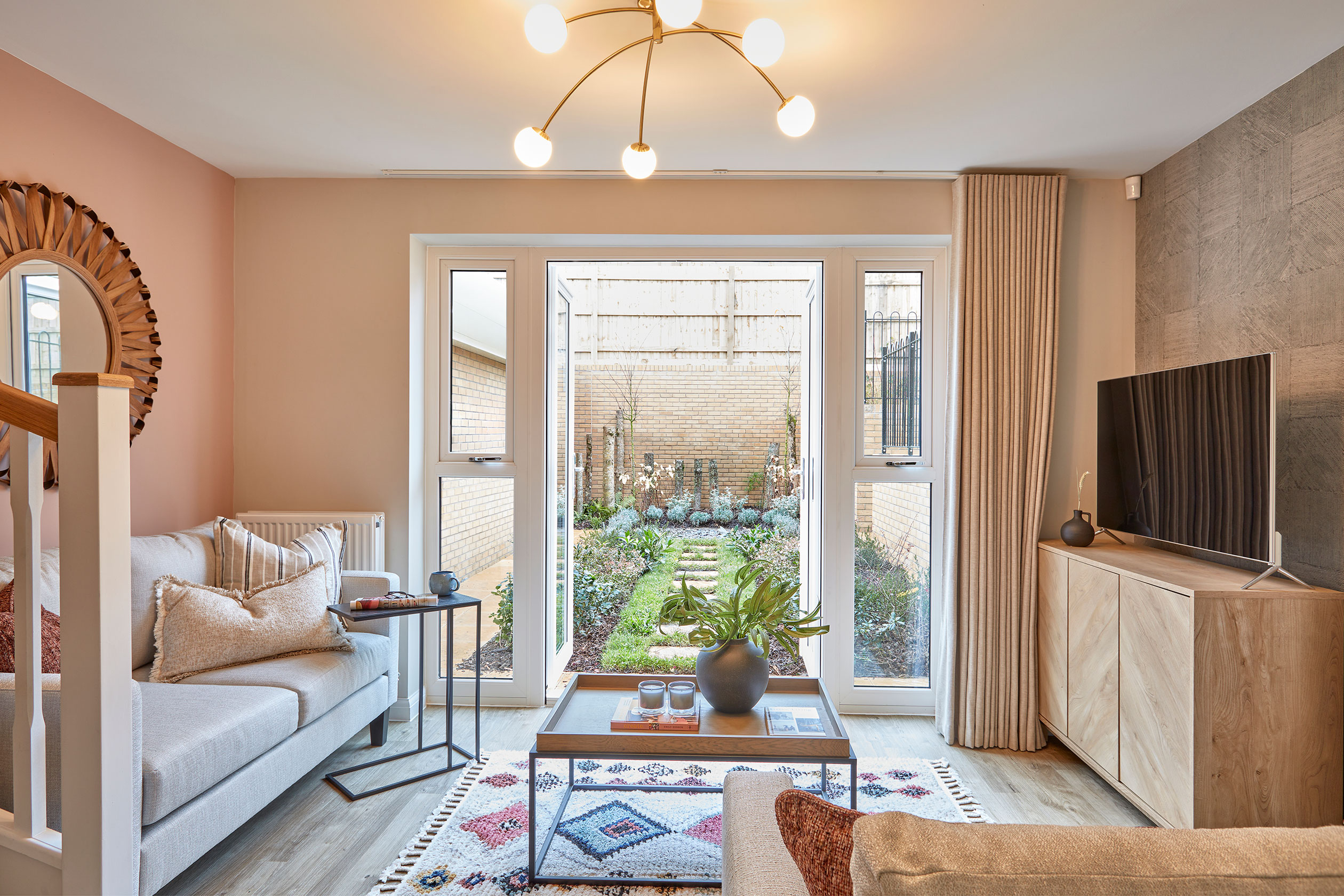 Spacious lounge in the Denford