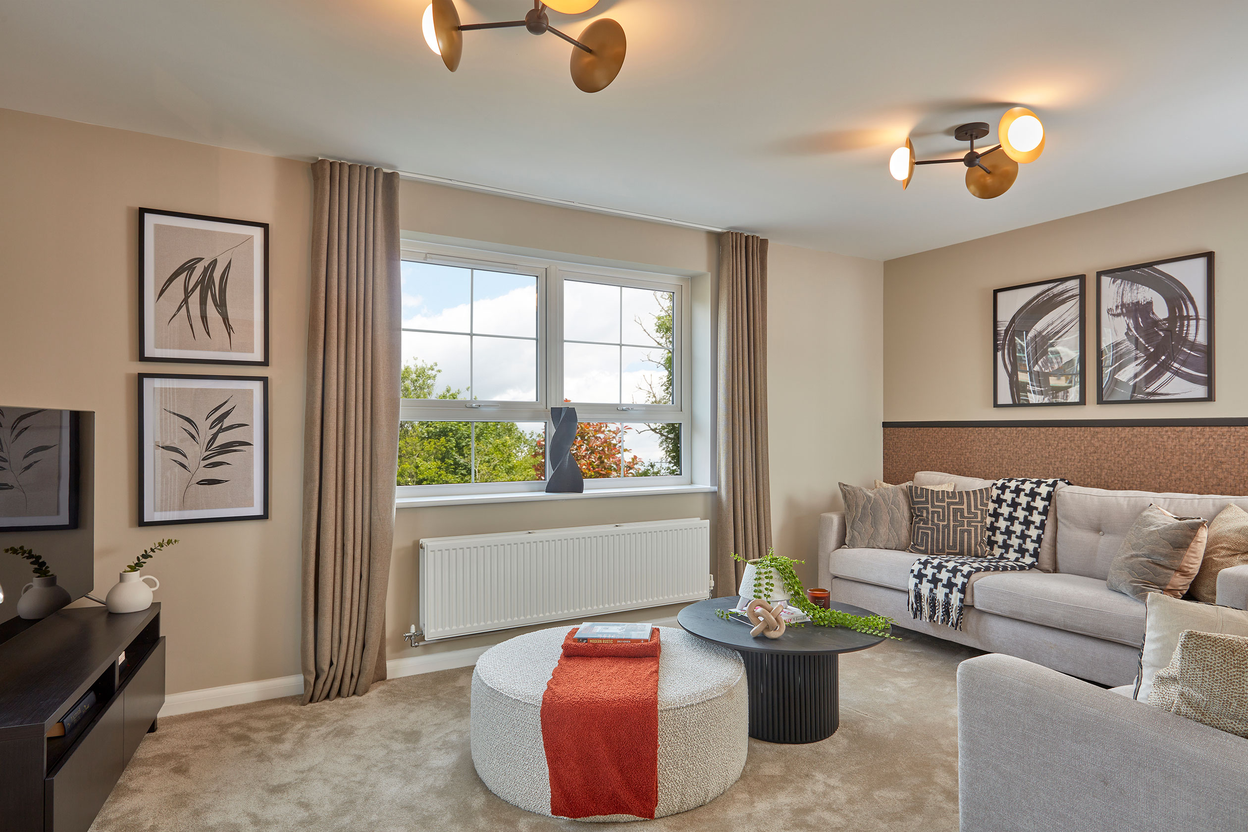 Spacious lounge in the Moresby