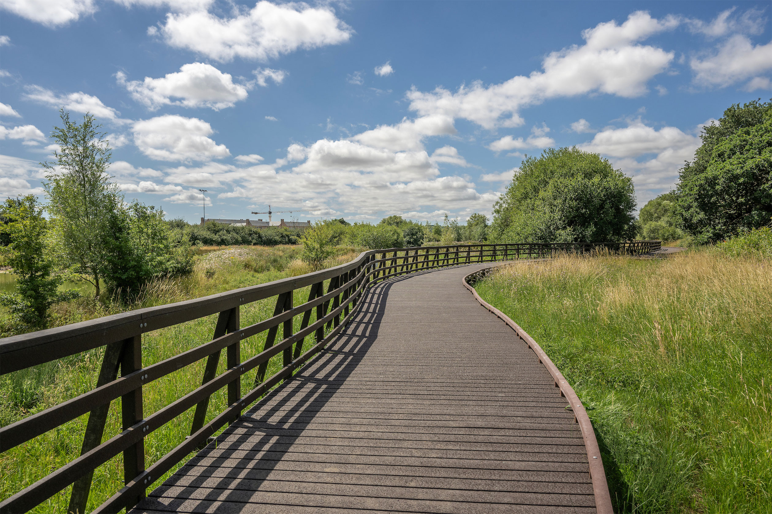 Boardwalk connecting Wichelstowe
