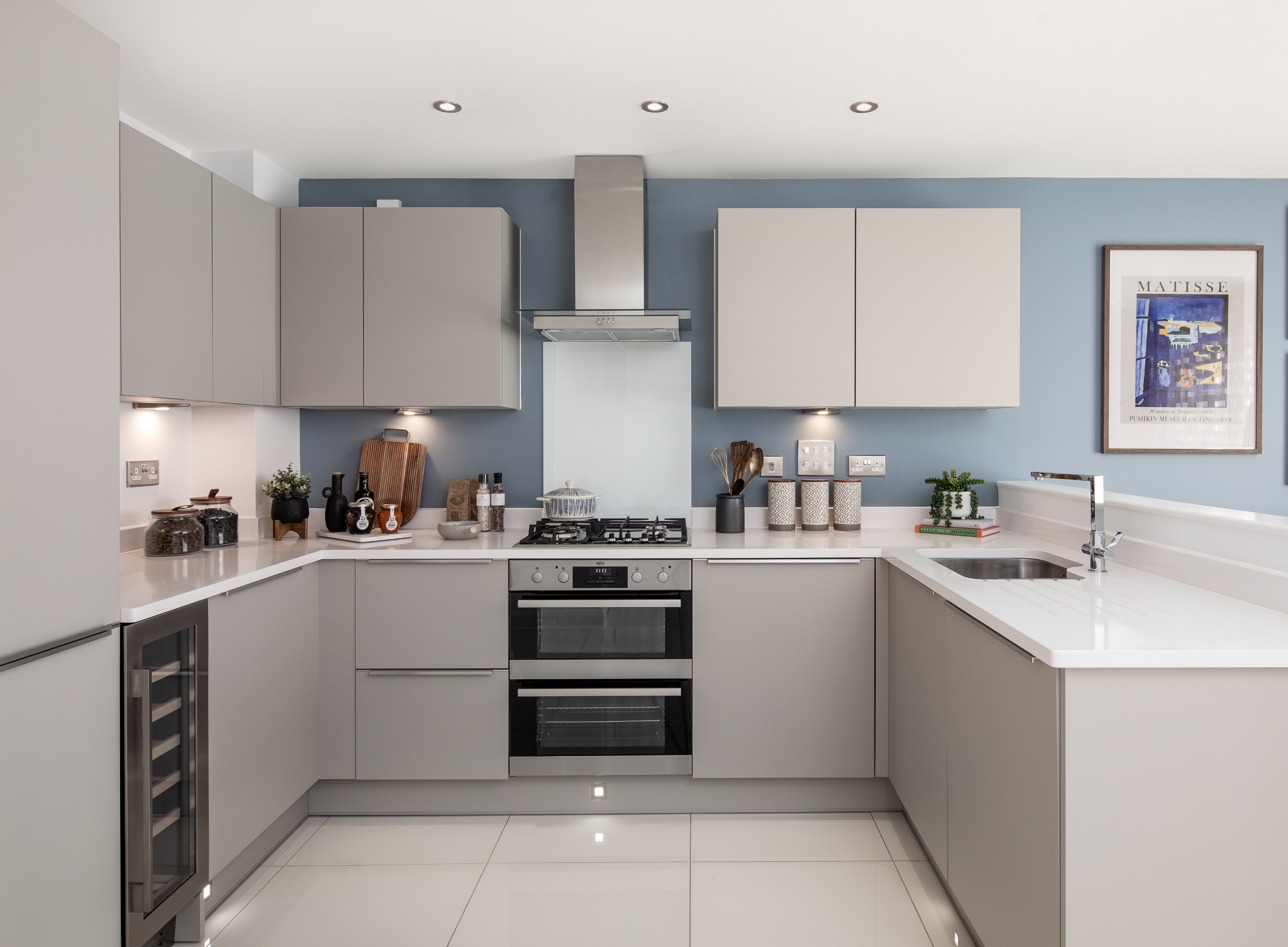 Open plan kitchen with dining area in the Haversham 4 bedroom home