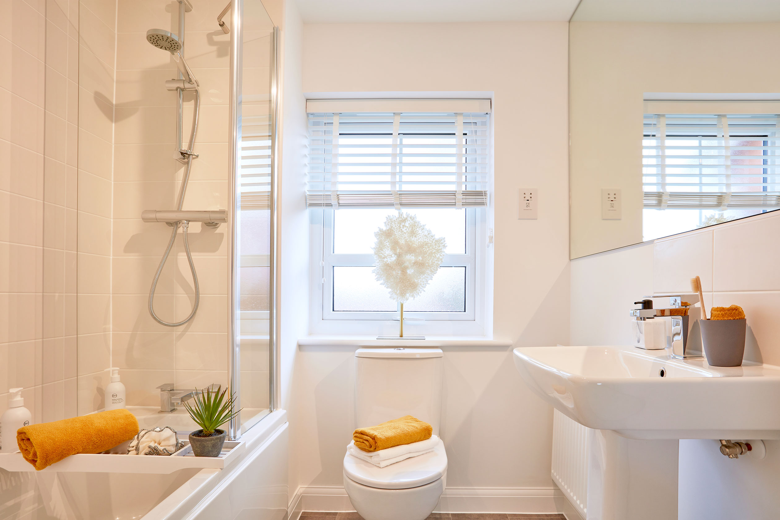 Family bathroom in the Roseberry 2 bedroom home