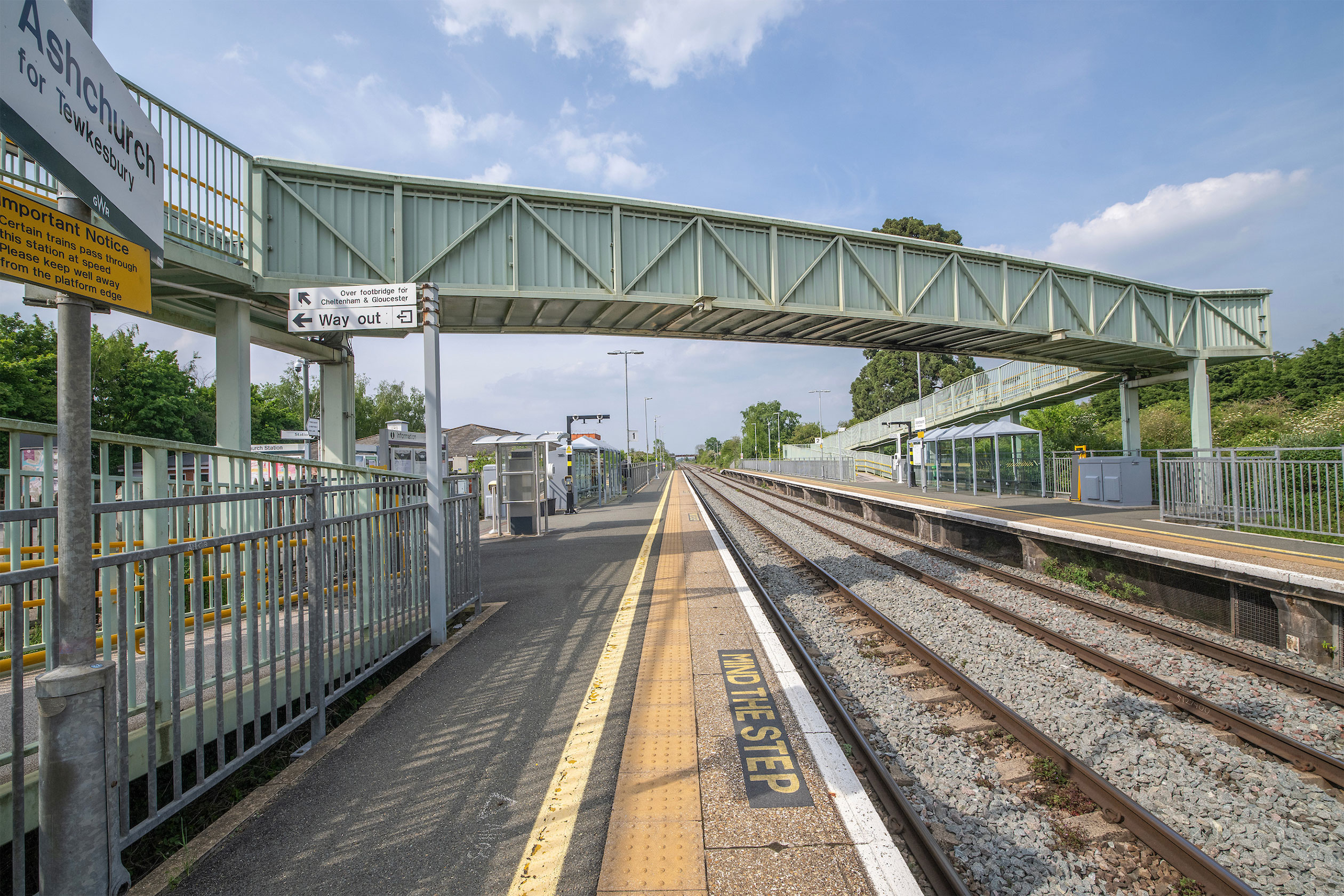 Local image of the train station in Tewkesbury