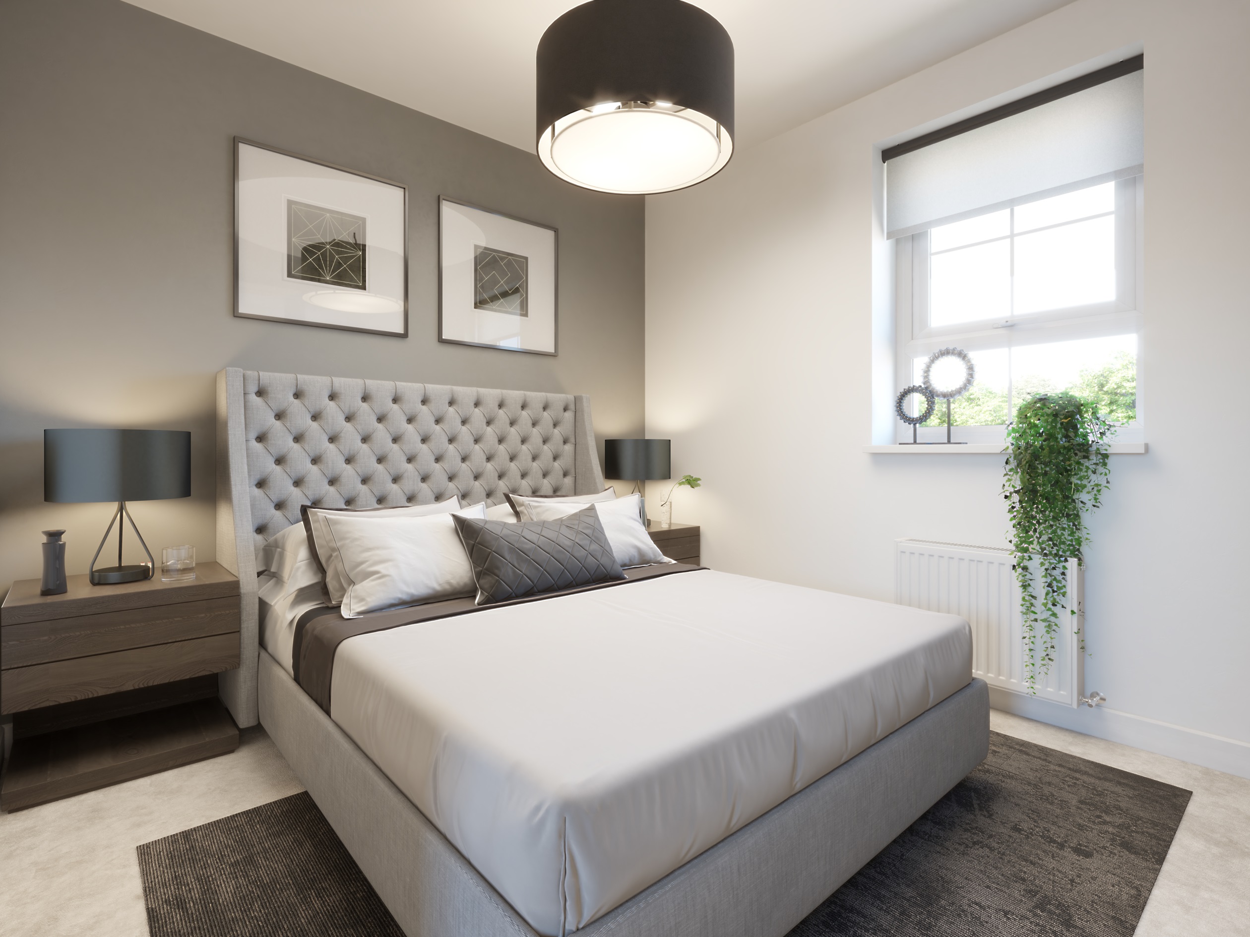 Further double bedroom in the Alverton 2 bedroom home