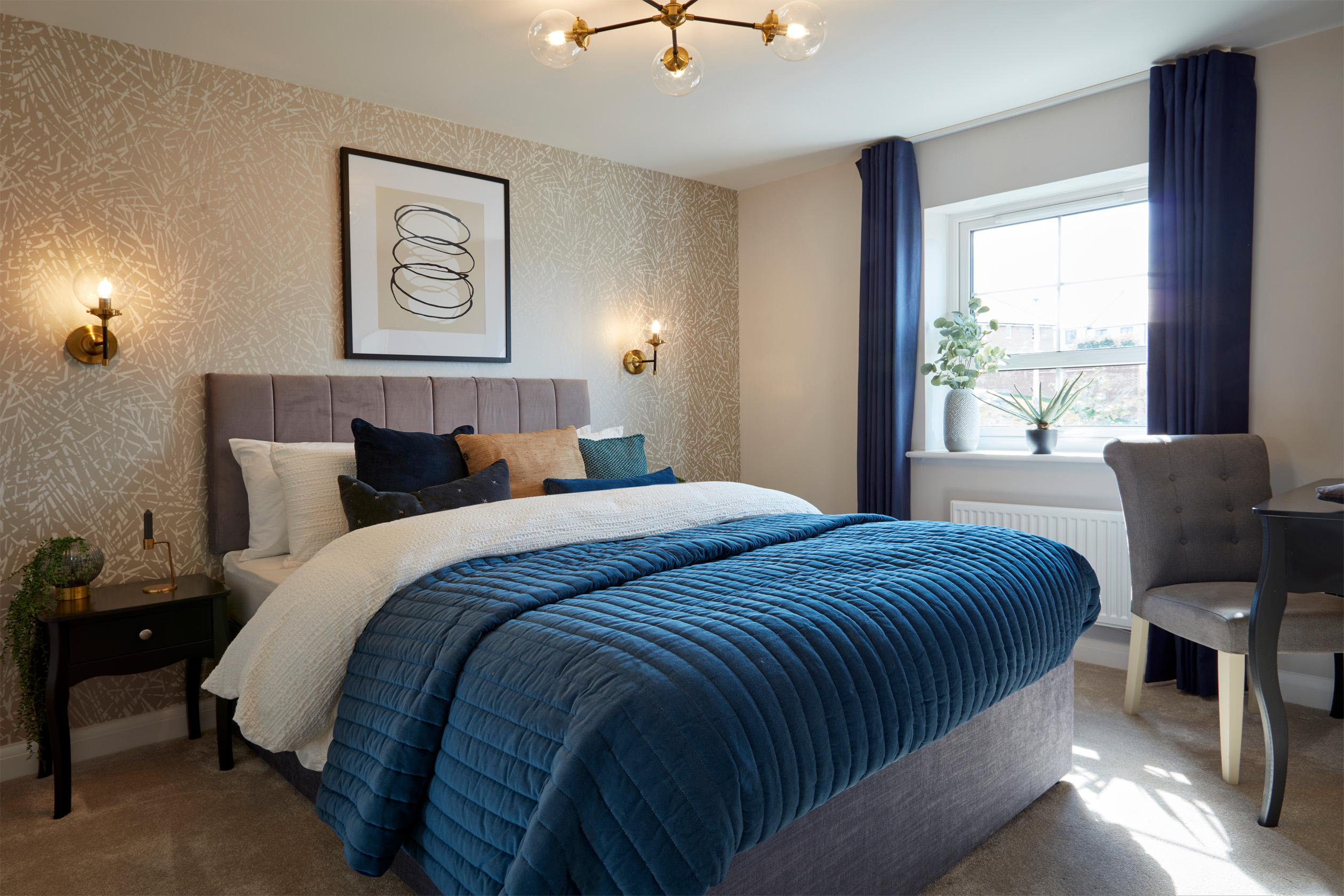 En suite main bedroom in the Chester 4 bedroom home