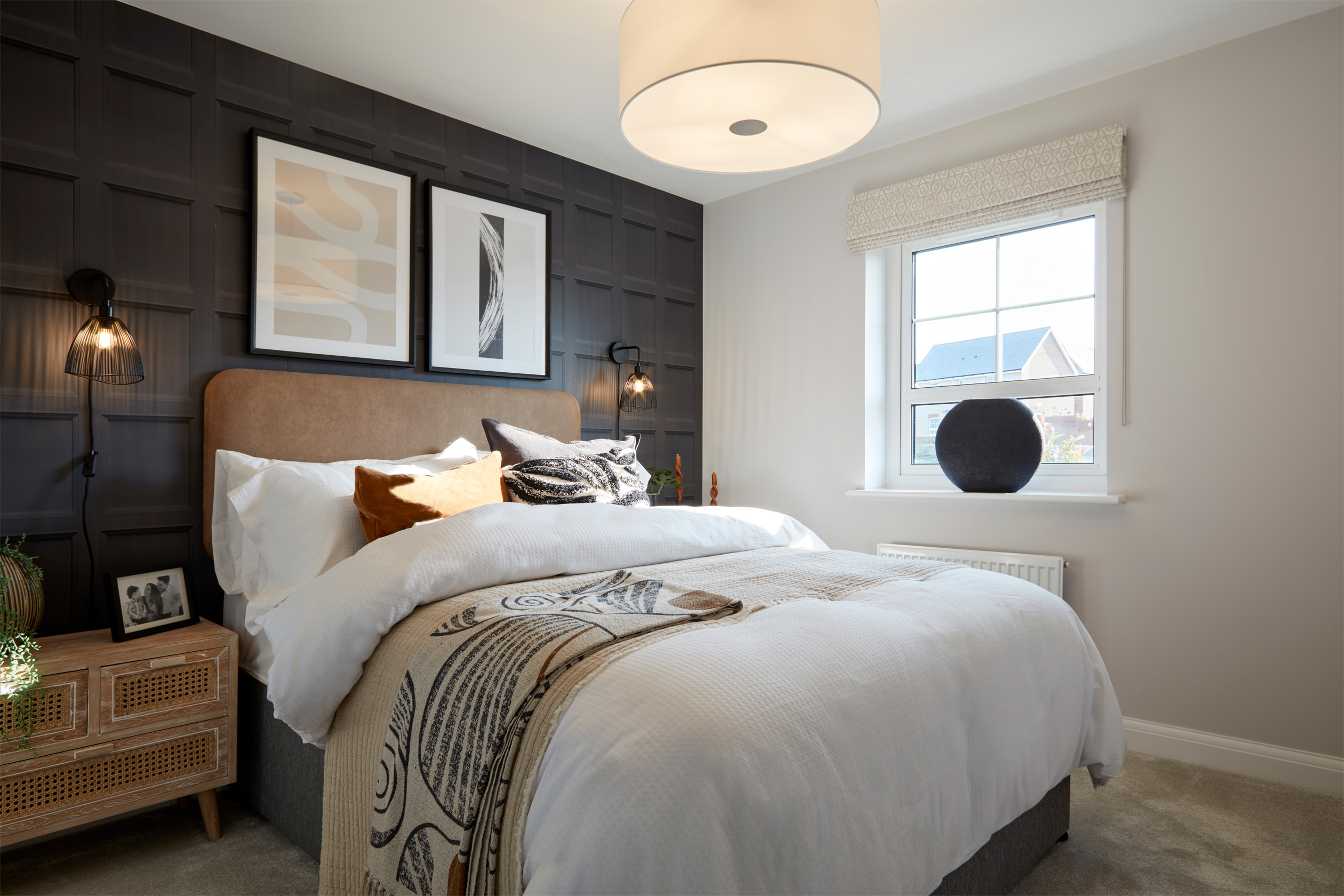 En suite main bedroom in the Ellerton 3 bedroom home