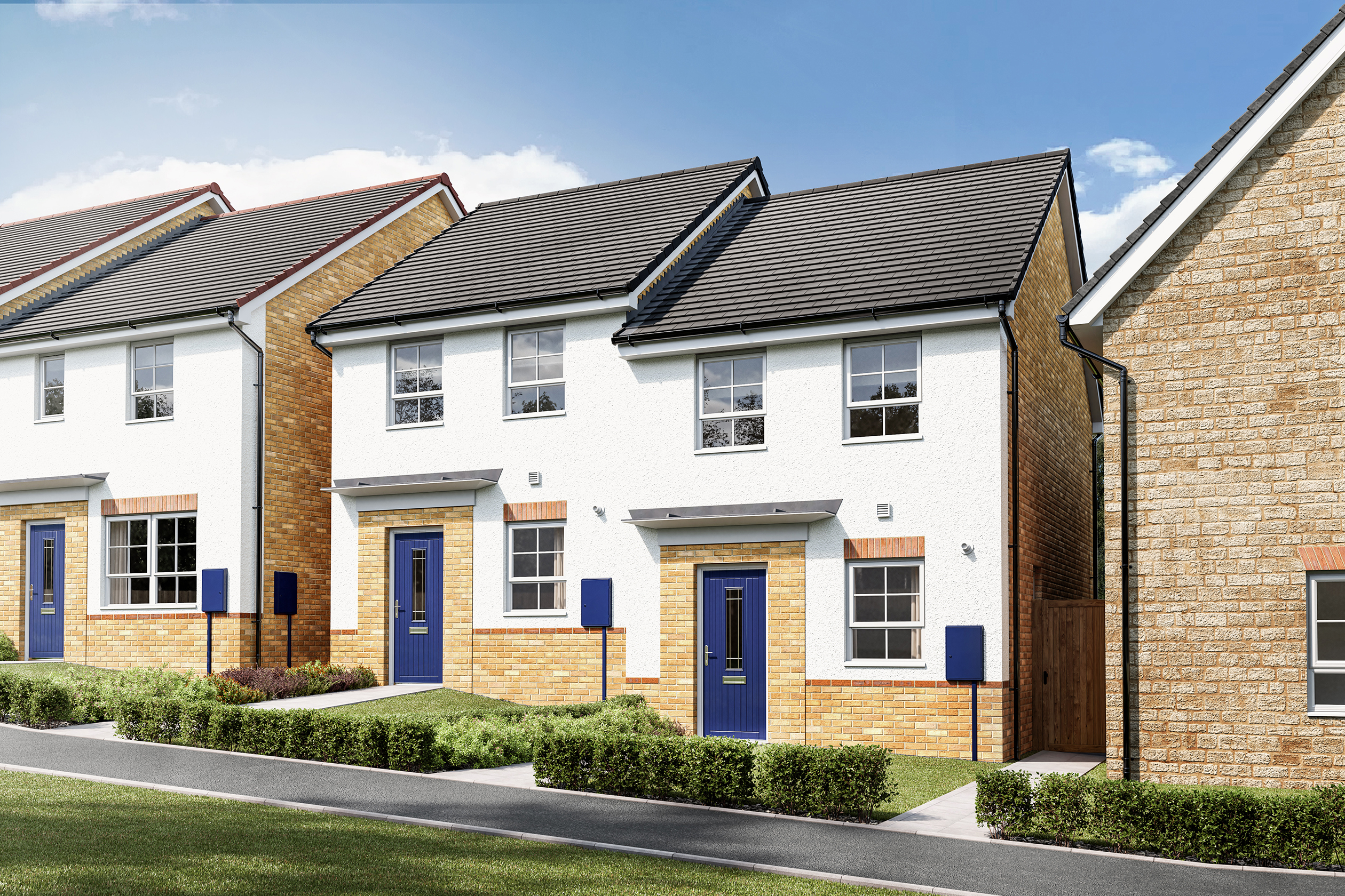 Illustrative image of the Denford 2 bedroom home at Pen Bethan