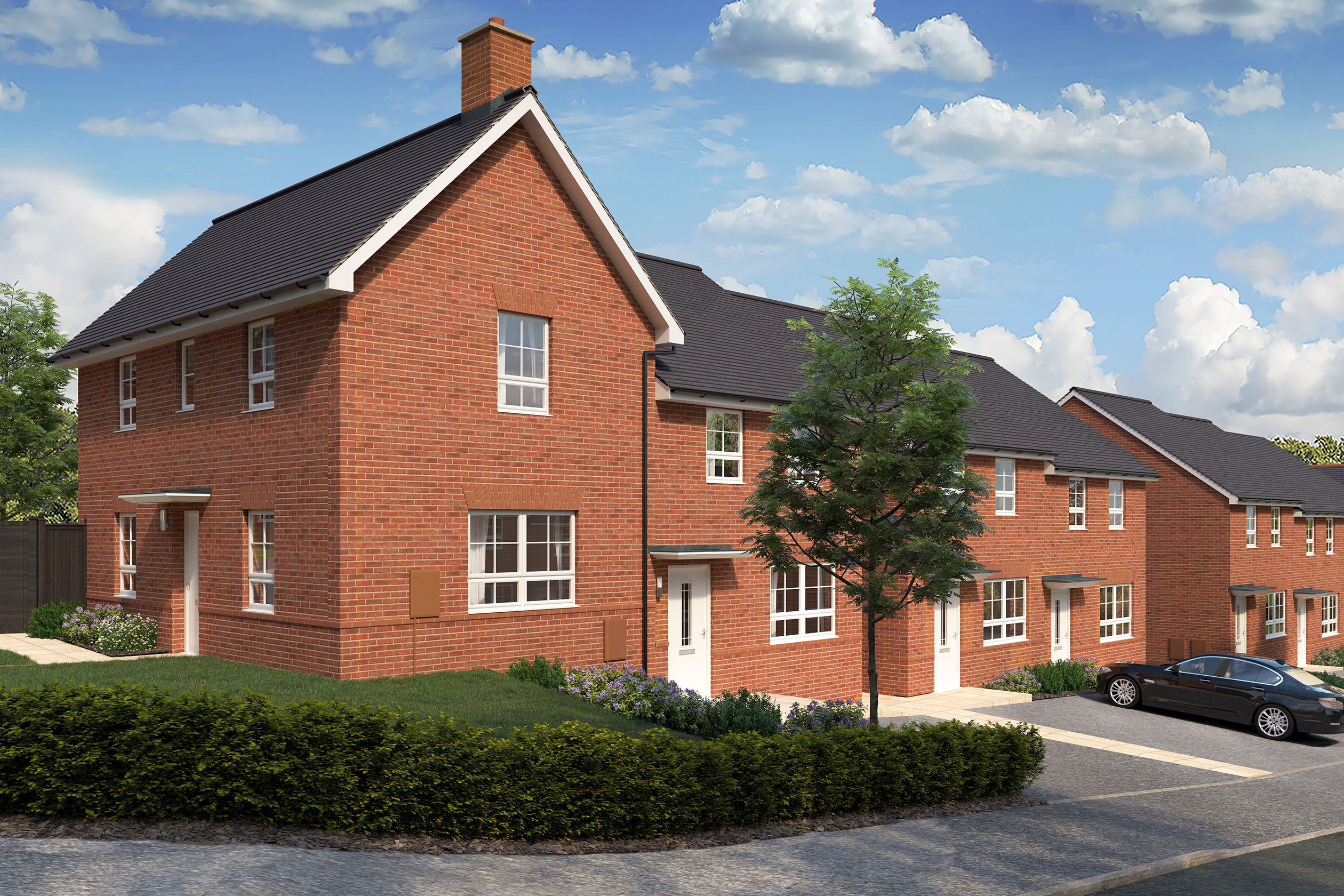 Illustrative street scene at Victoria Heights