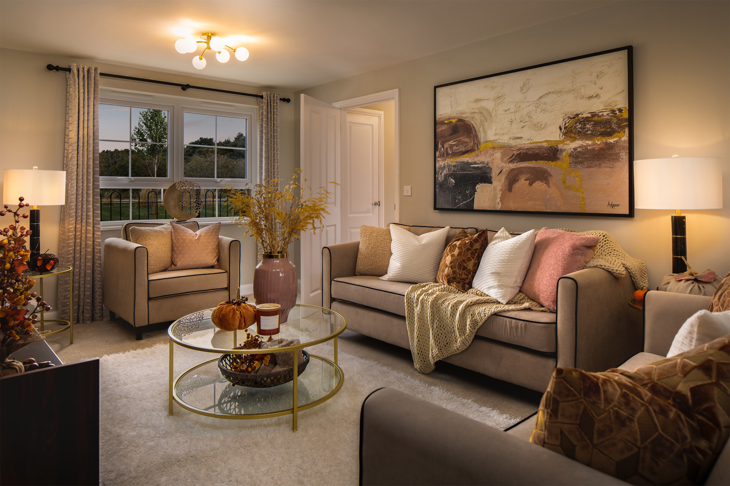 Seasonal lounge in the Radleigh 4 bedroom home