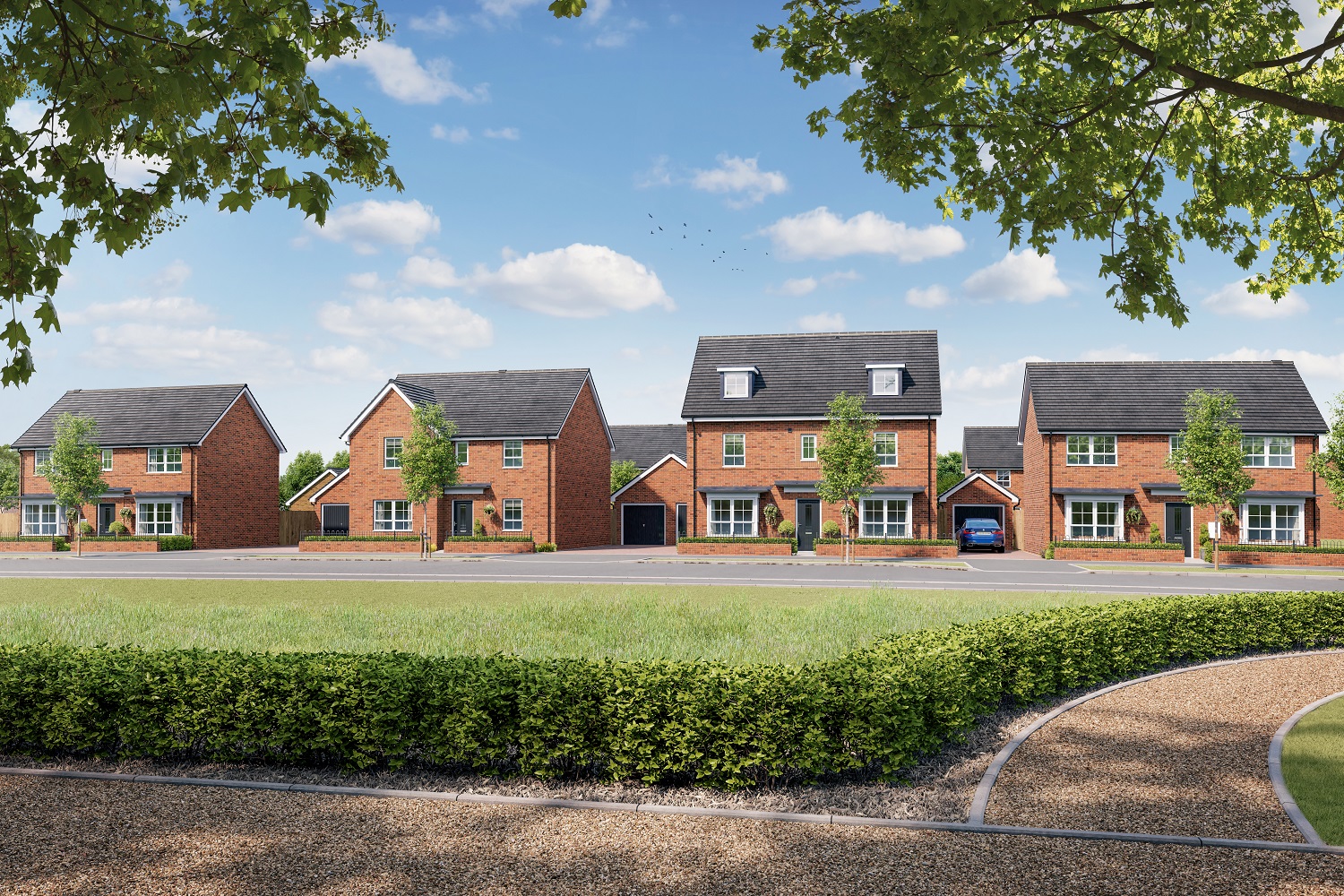 Bertone Gardens at Hanwood Park New Homes in Barton Seagrave