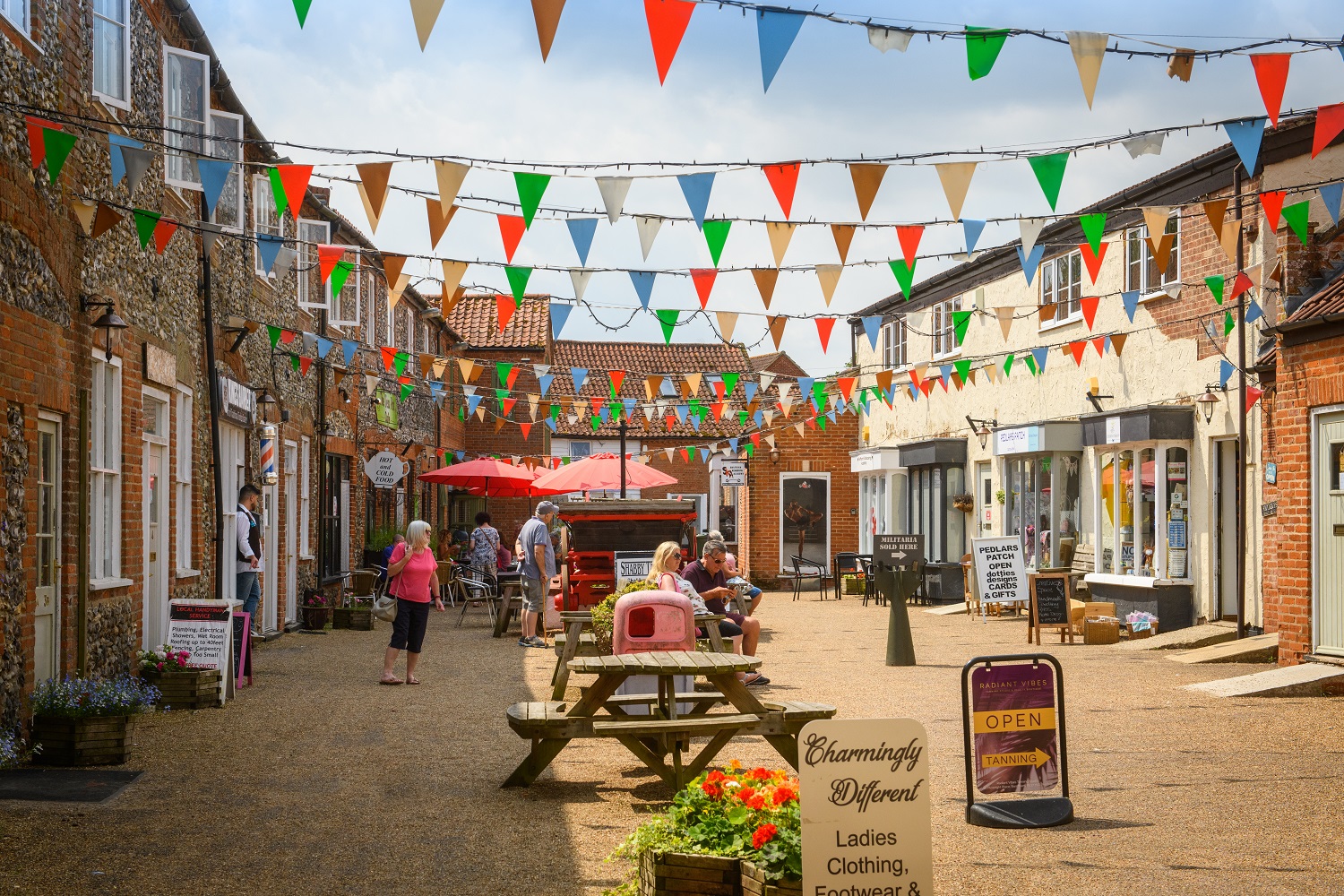 Swaffham town centre independent shops