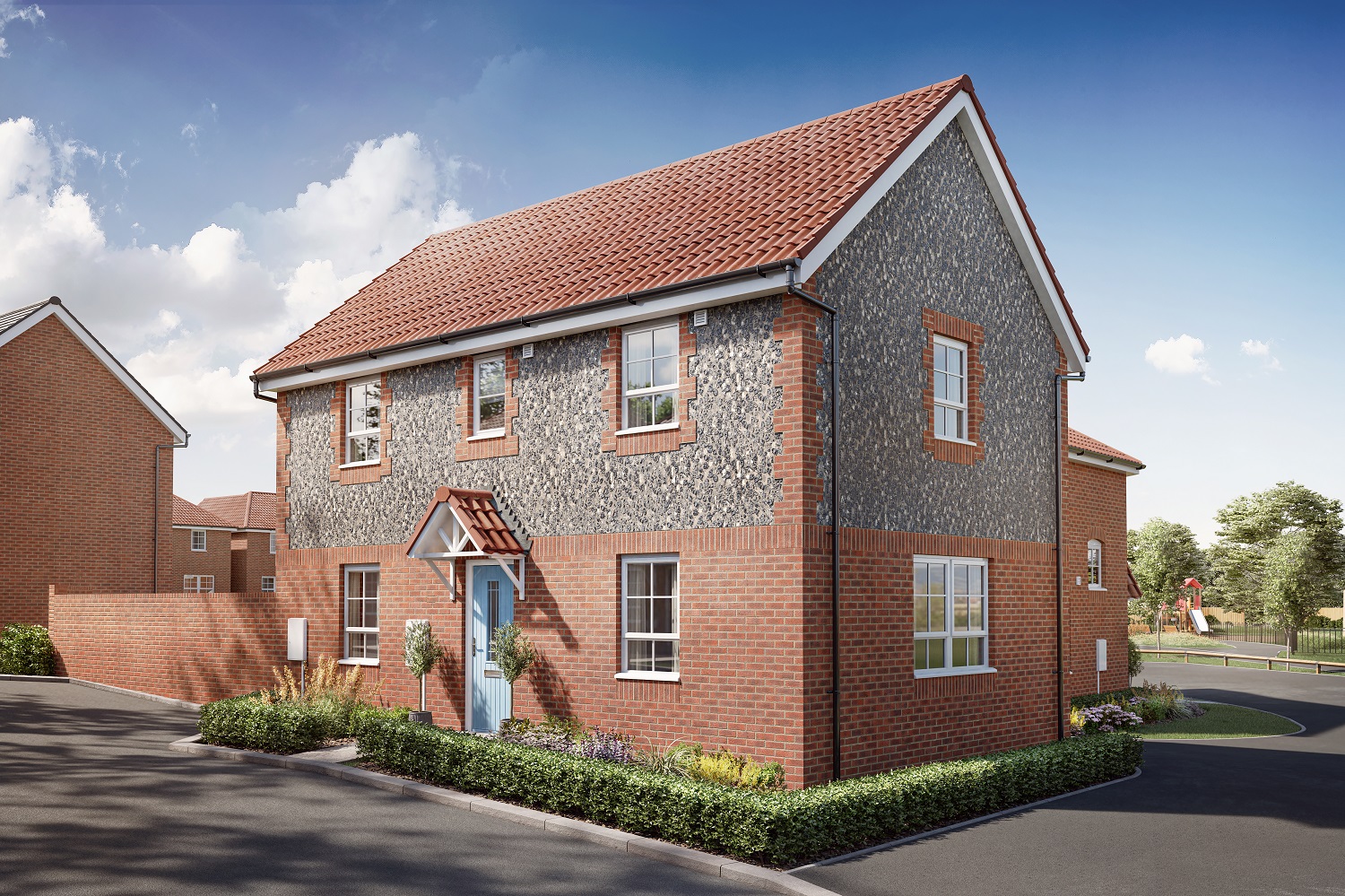 CGI - External front view of the Martham
