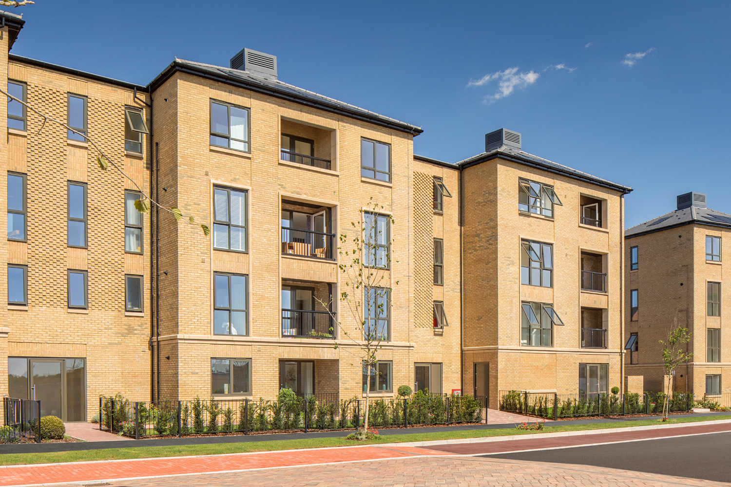 Outside view of 1 and 2 bedroom apartments