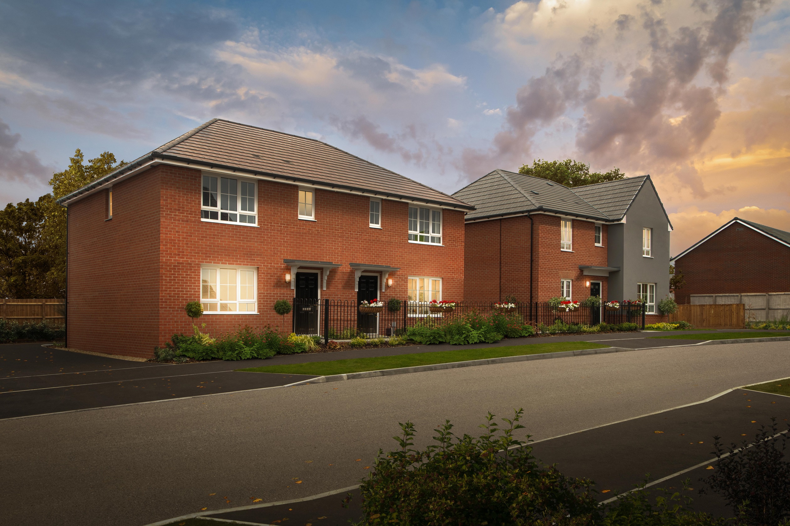 HenleyGate_StreetScene_Dusk