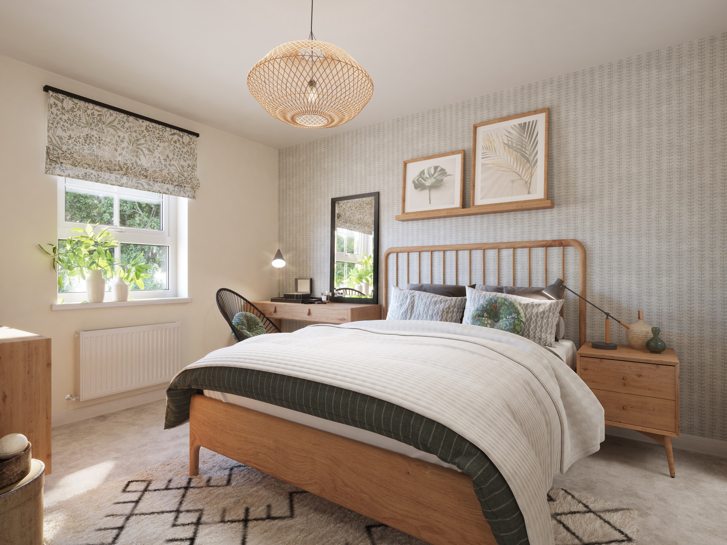 main bedroom with double bed