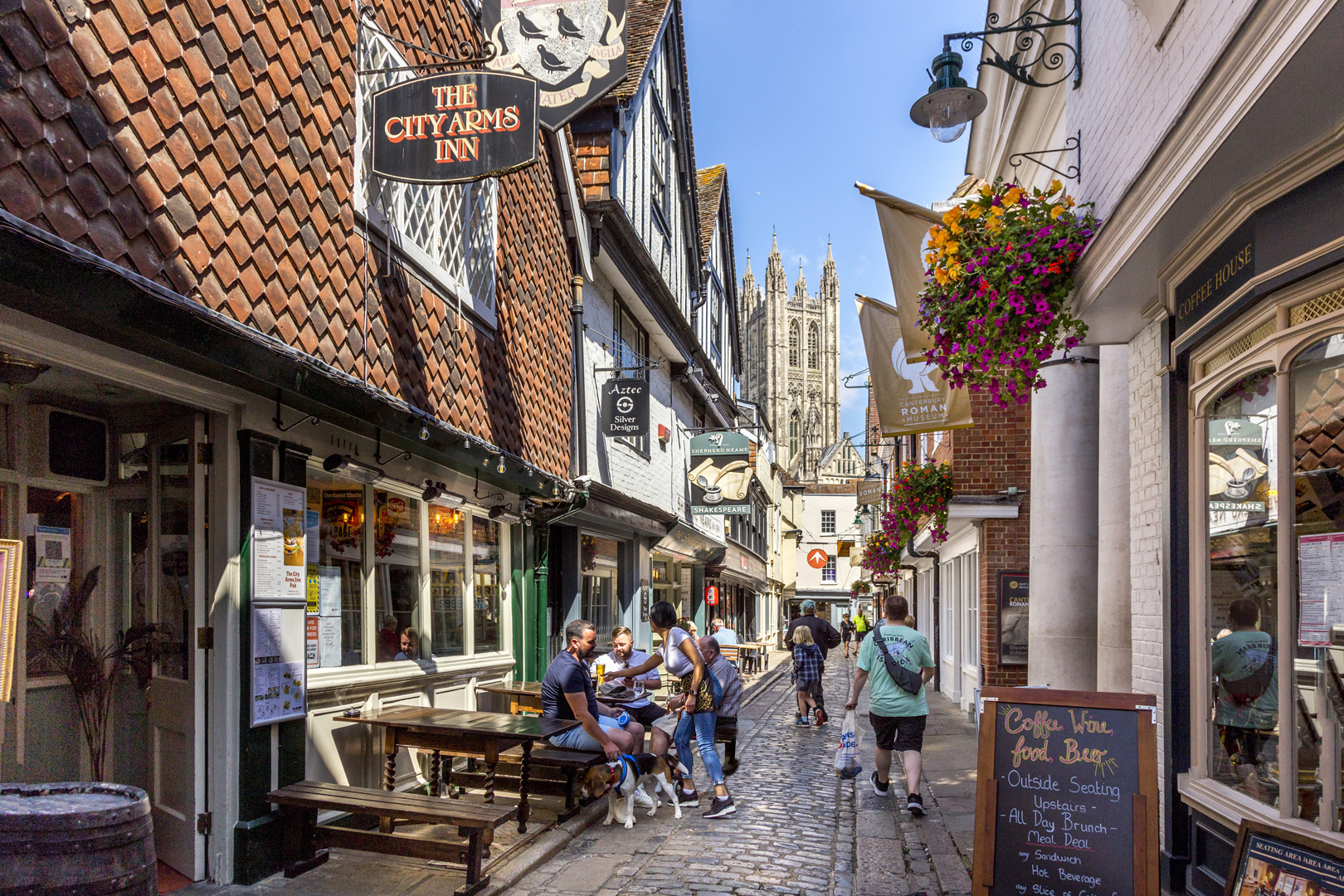 Cobbled streets of Canterbury