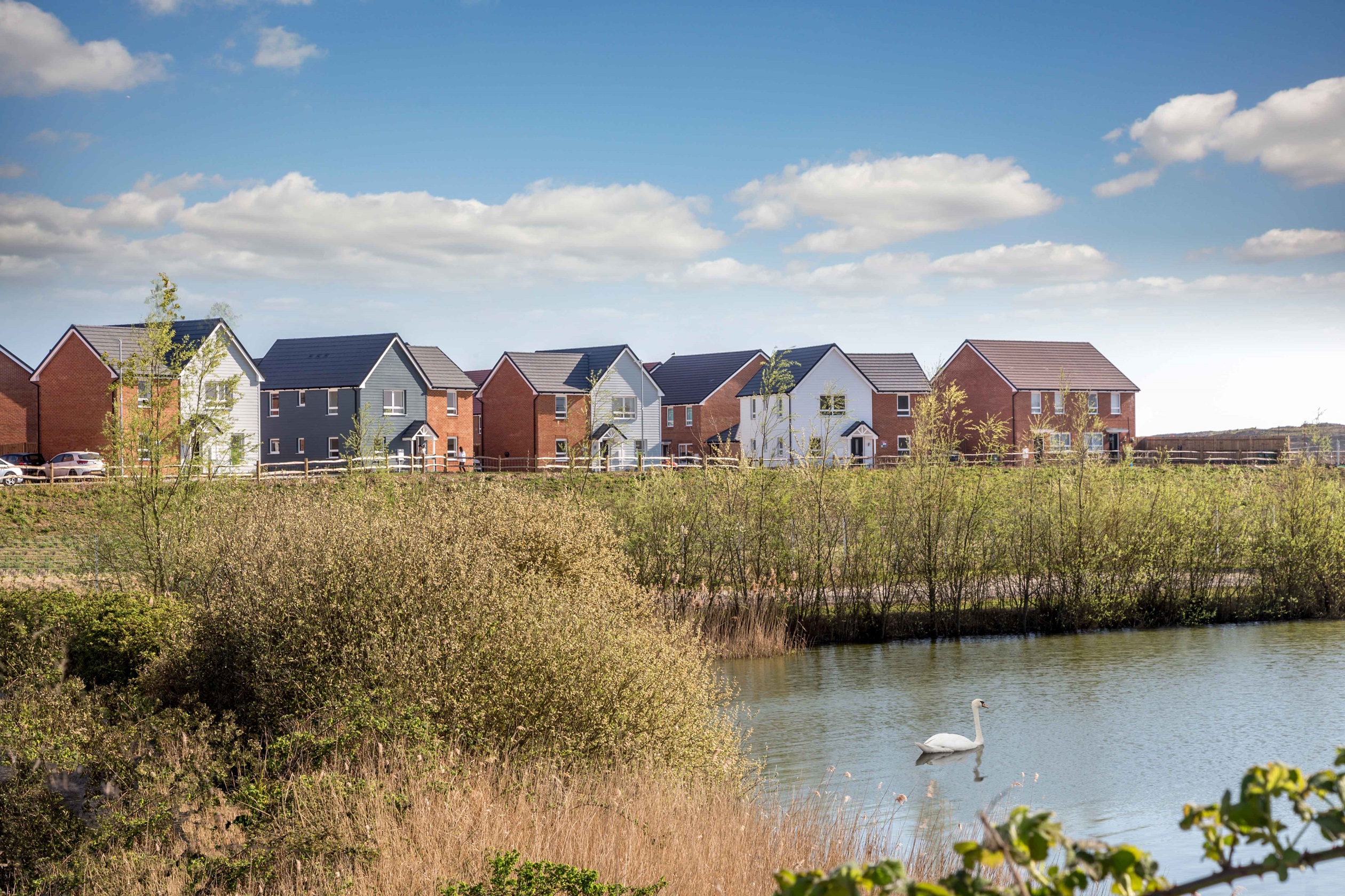 Martello street scene with lake