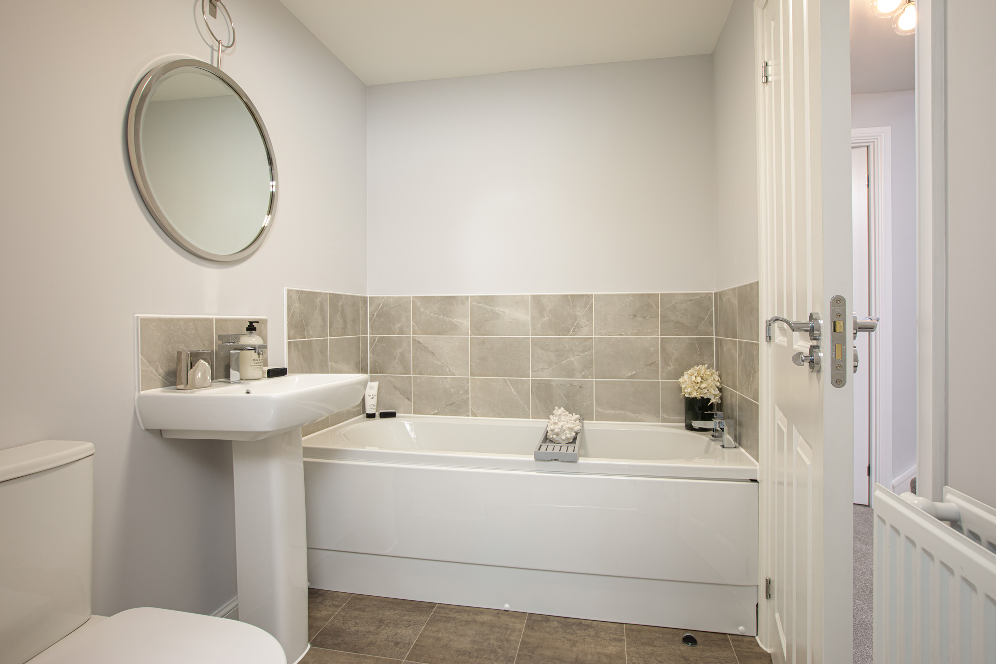 Norbury half tiled bathroom