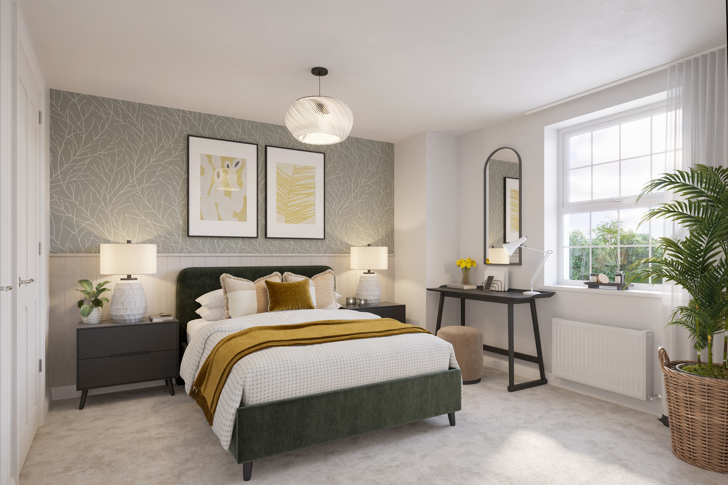 Main bedroom in the 2 bedroom Marlborough