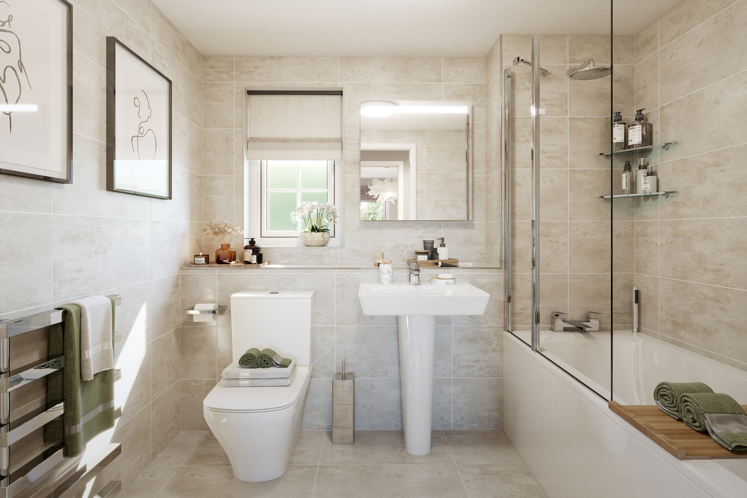 Bathroom in a 2 bed Ambersham