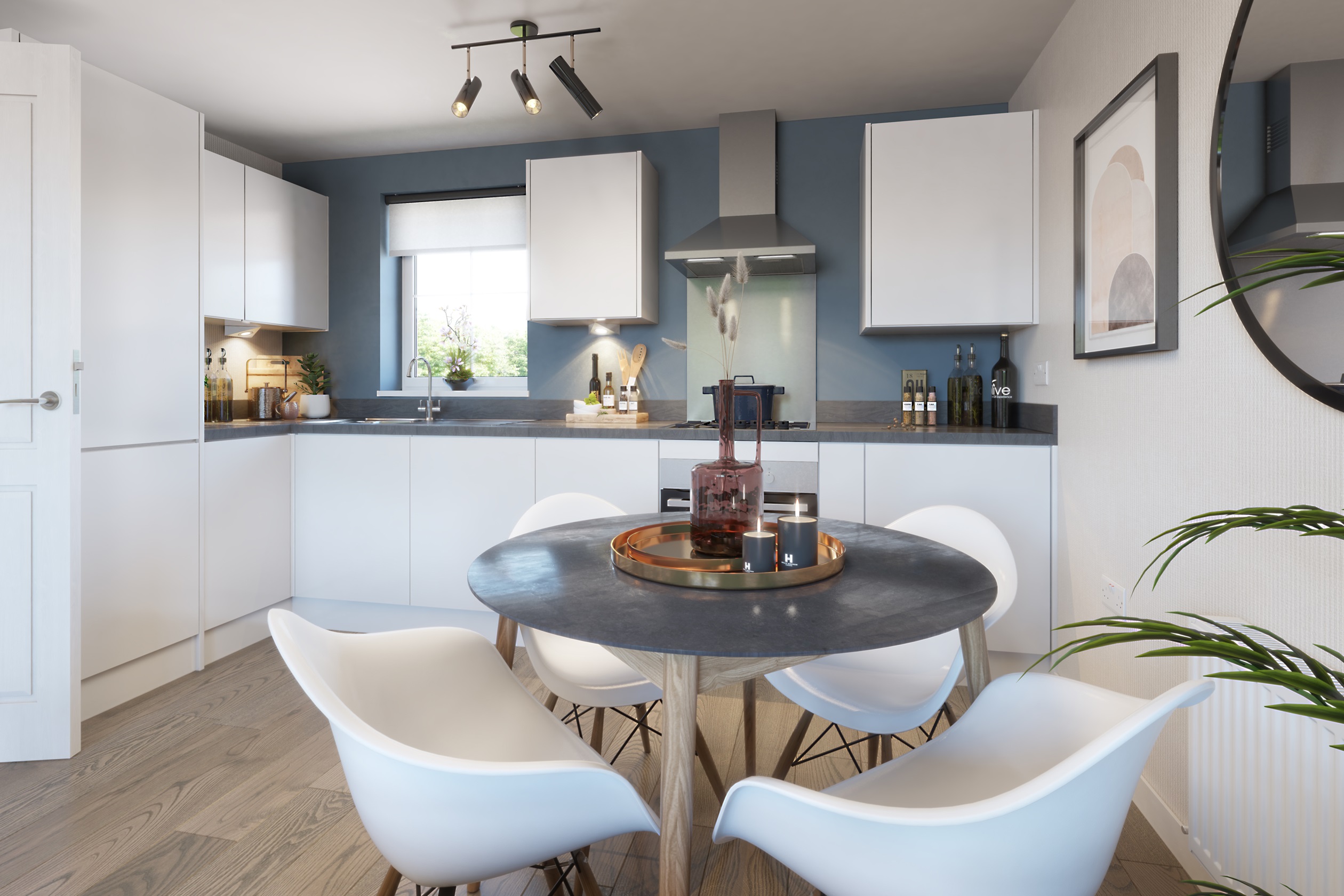 Kitchen and dining area