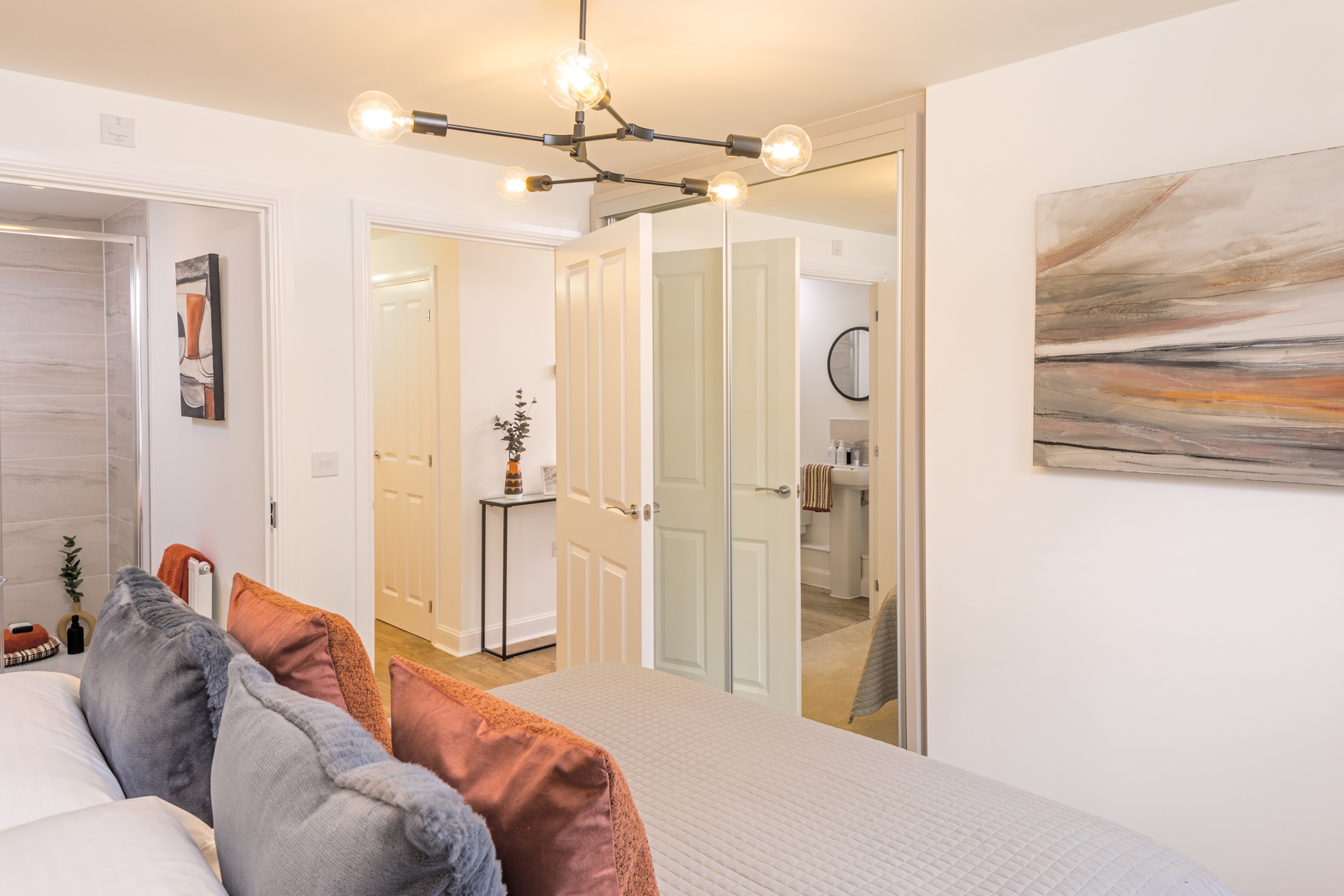 Spacious main bedroom in a Hornsea