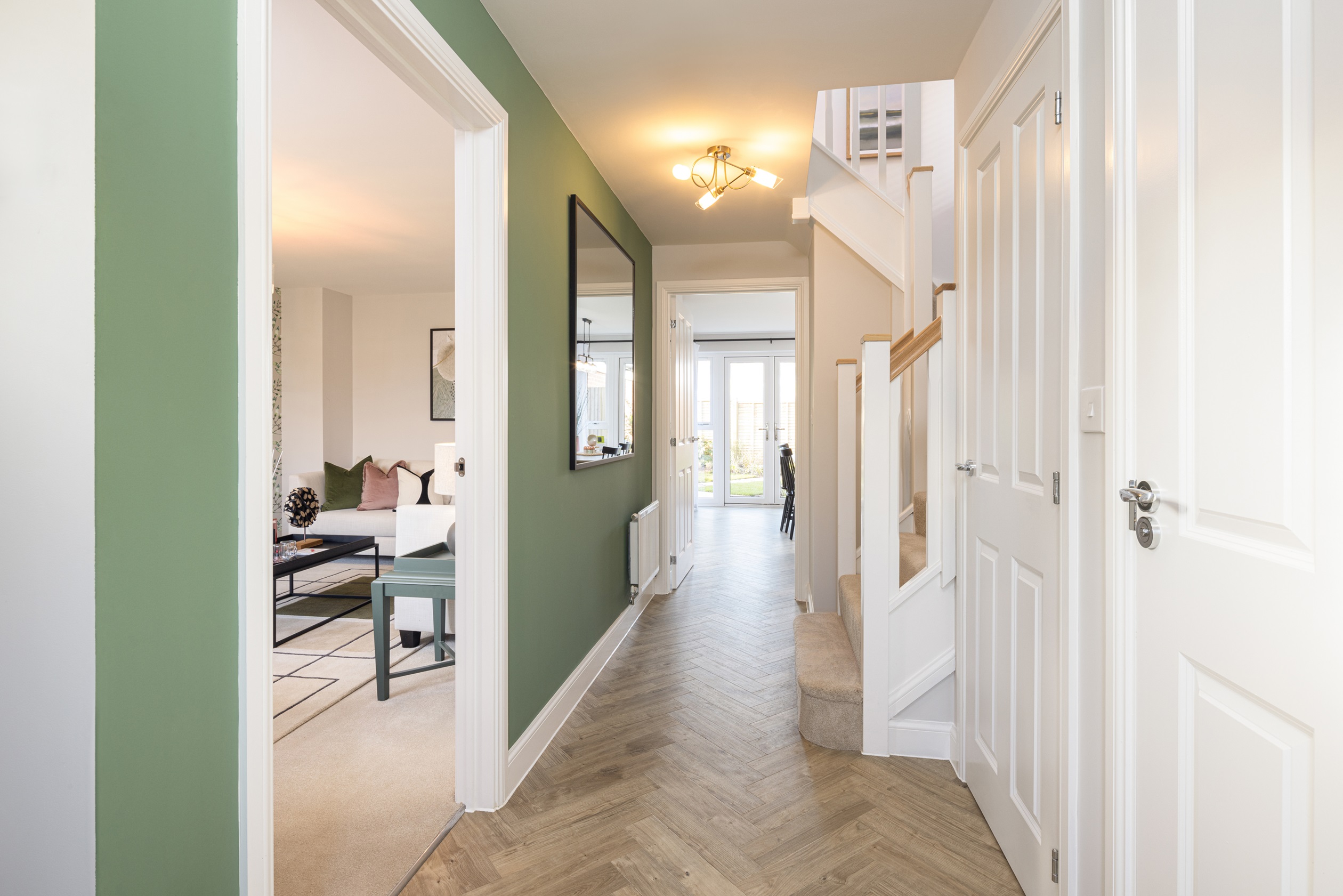 Hallway in the 4 bedroom Kingsley