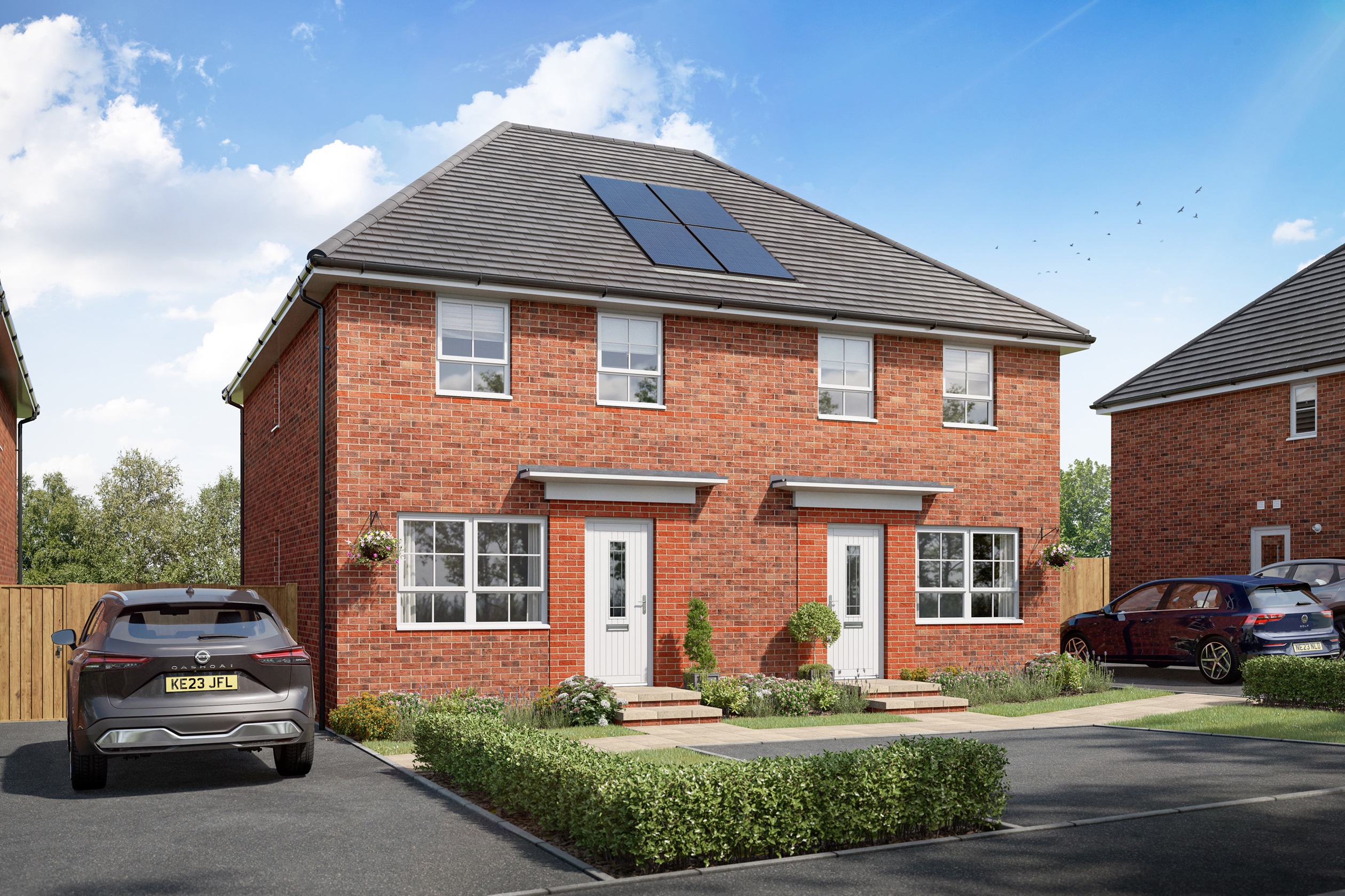 Outside of the 3 bedroom Maidstone at Cuckoo Fields