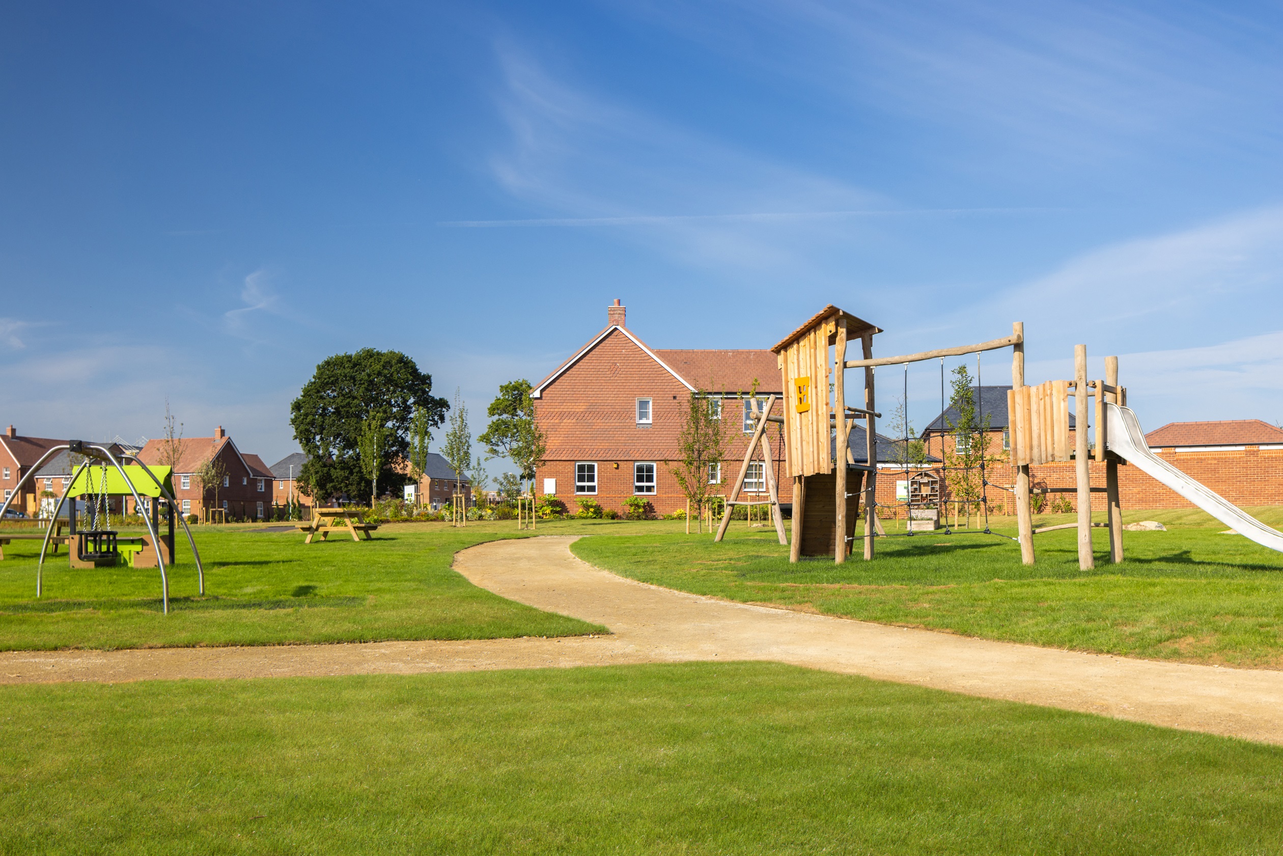 Play area at Cuckoo Fields July 25