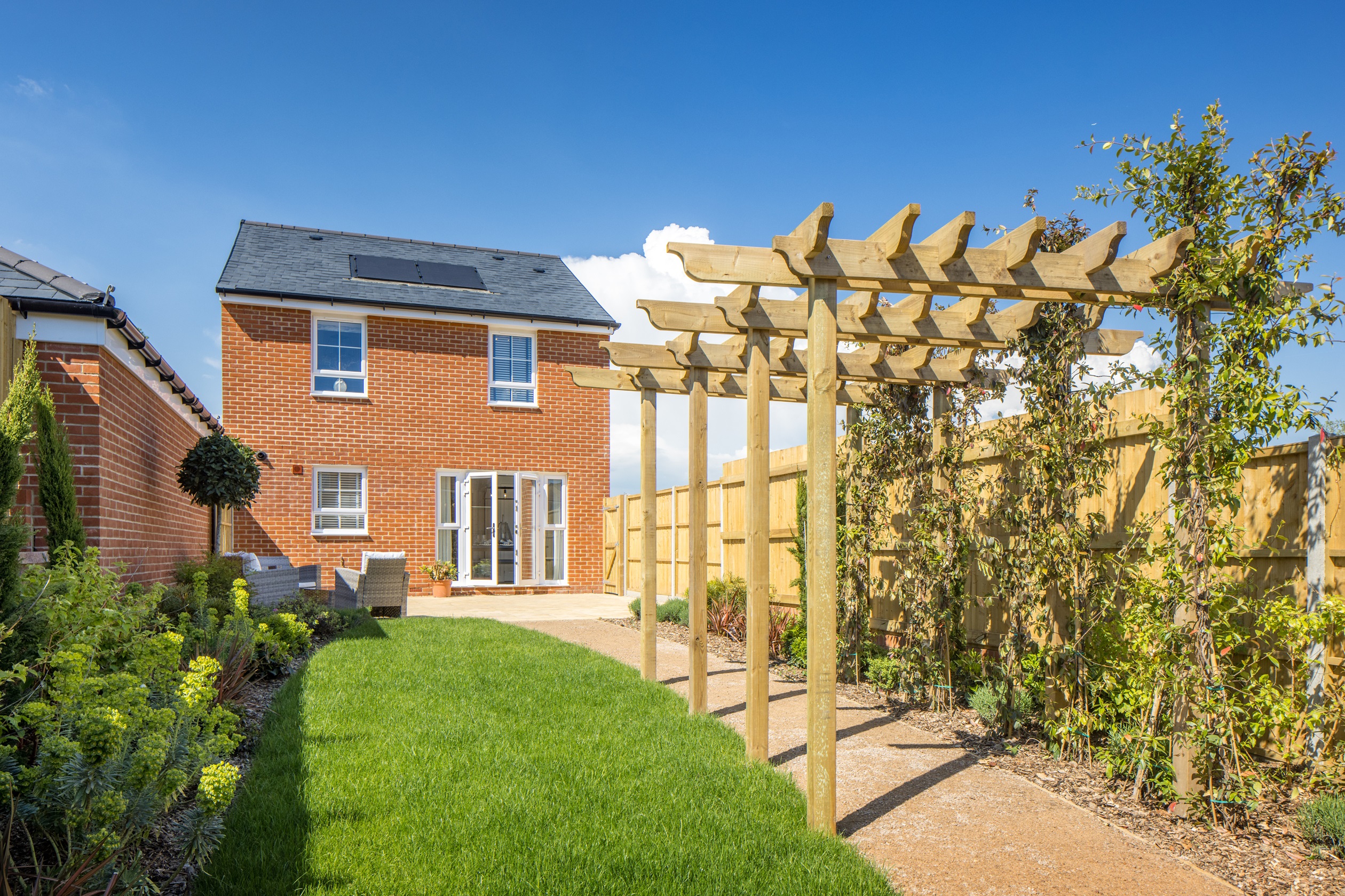 Garden of the 4 bedroom Kennisham show home