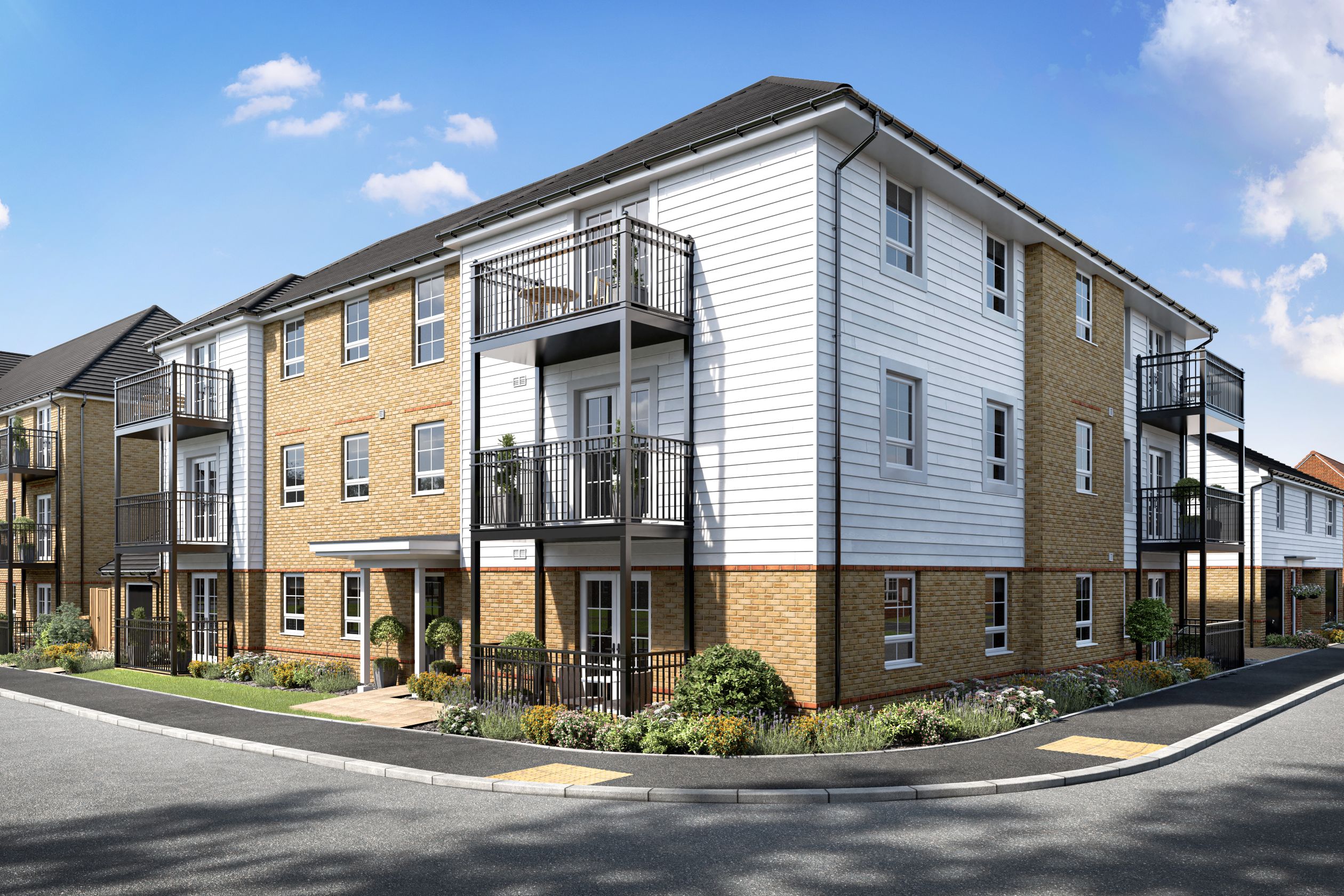 Apartment external CGI - Coleford - Hornsea - Loughton - Plot 156-164