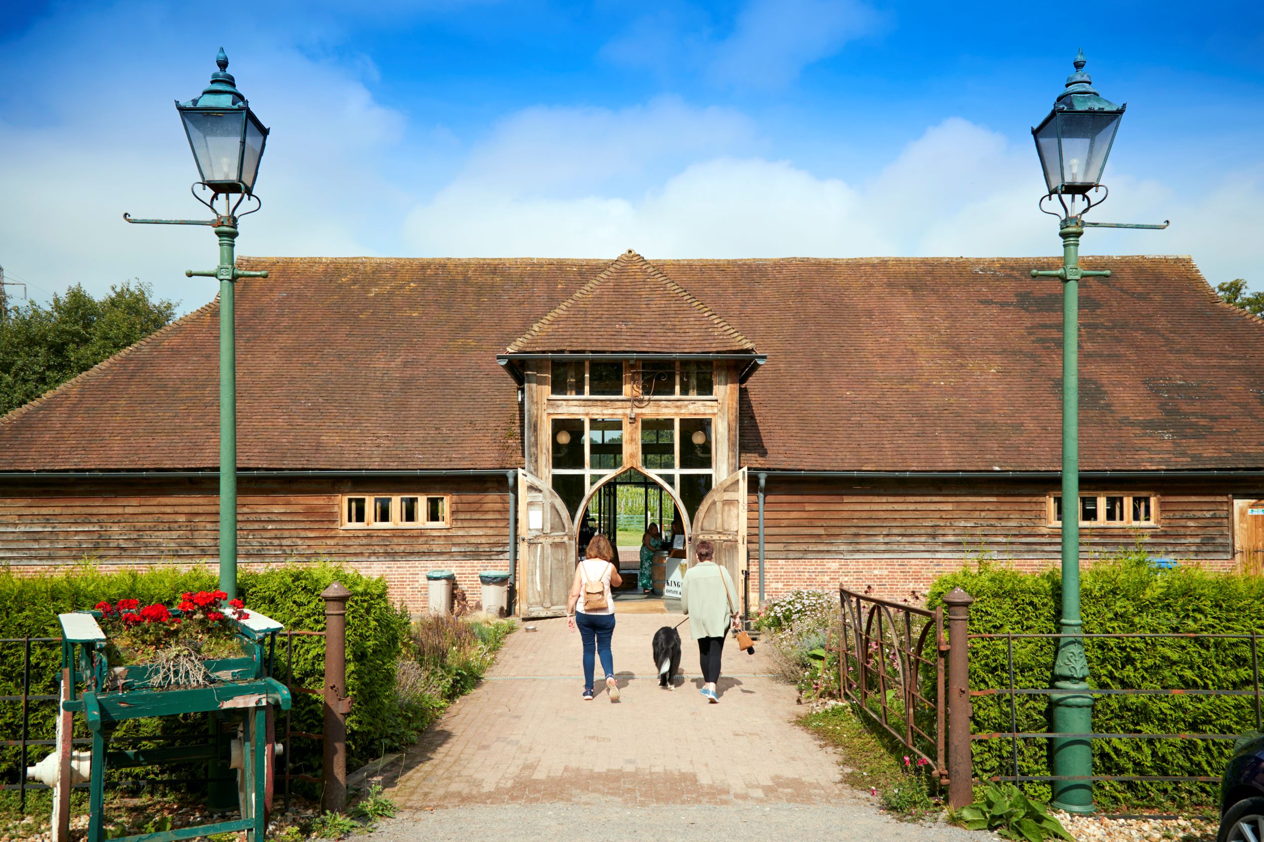 Kingscote Vineyard entrance near Felbridge