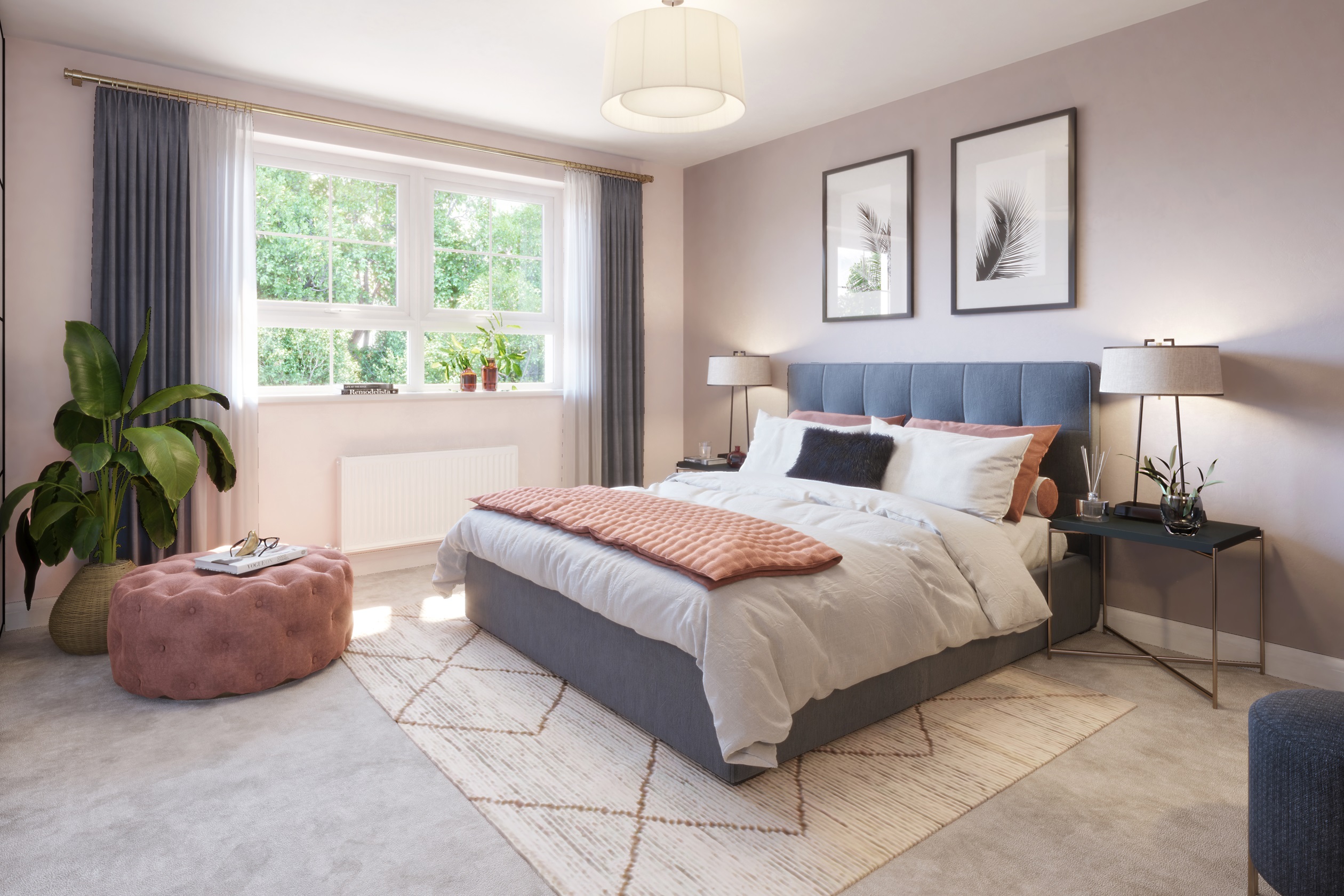 Main bedroom in the 2 bed Kenley