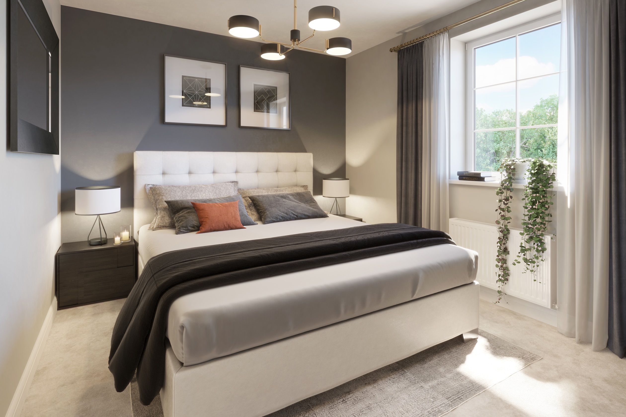 Second bedroom in the 2 bedroom Kenley