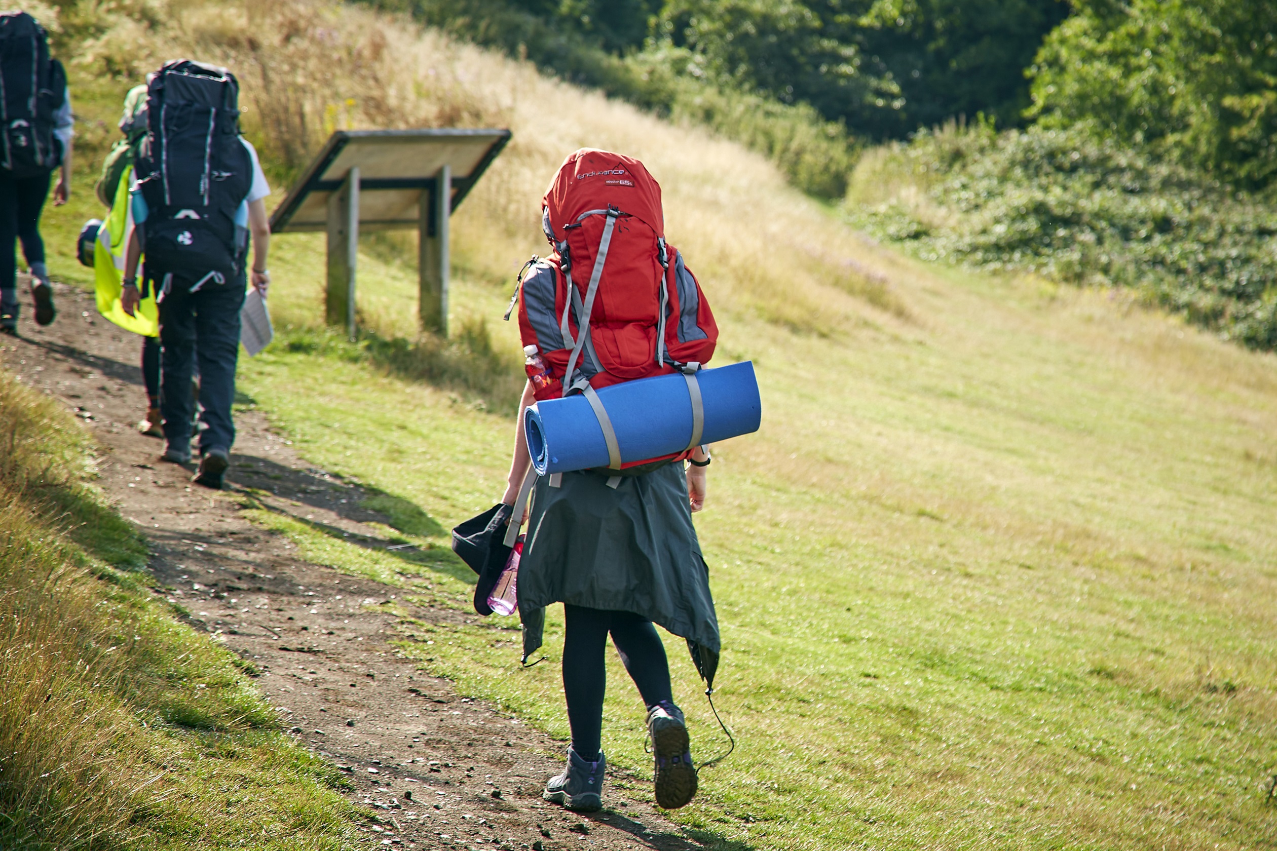 Hikers at Blue Bell Hill