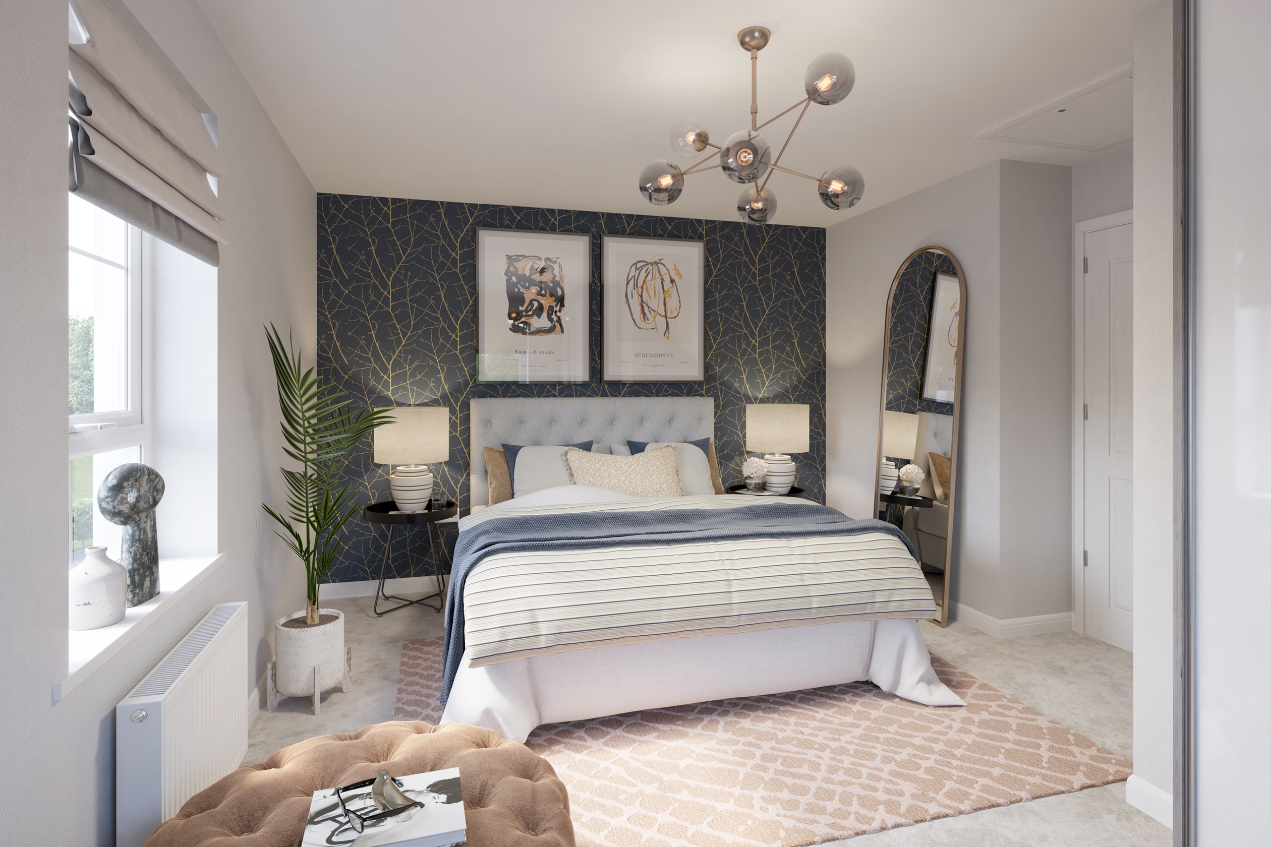 Principal bedroom in a 3 bedroom home