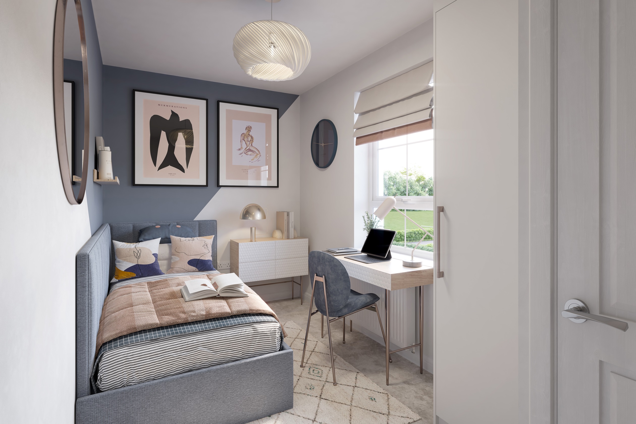 Third bedroom in a 3 bed home