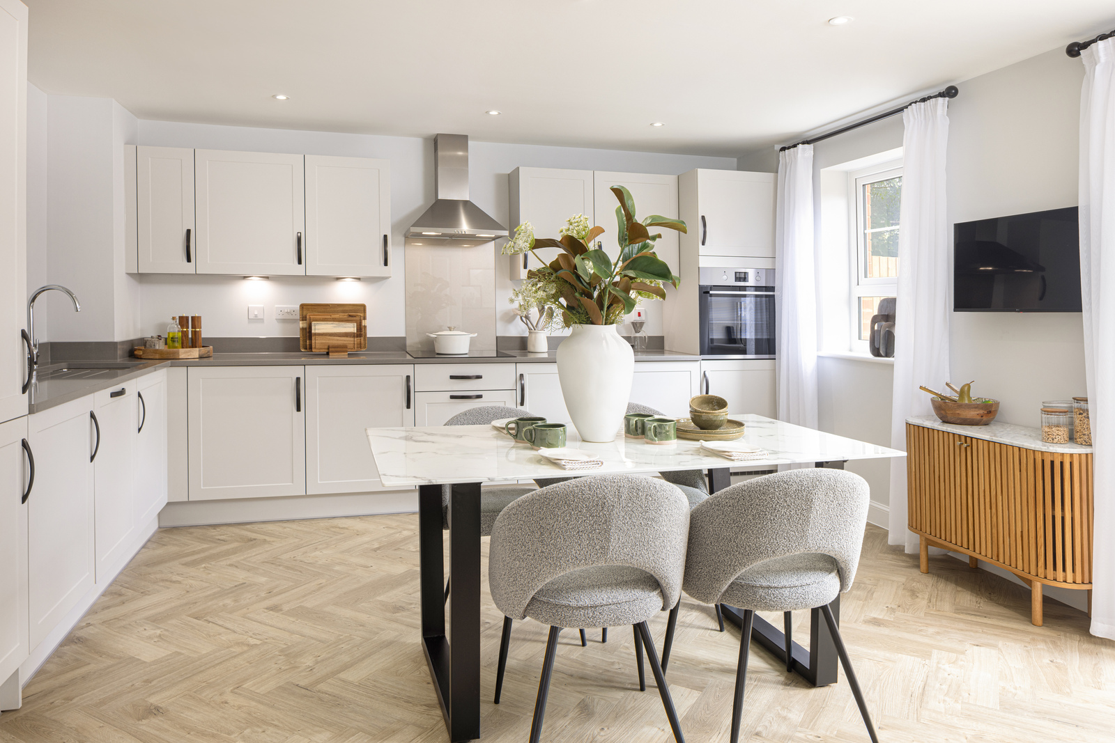 Kitchen of the Charnwood a Kingfisher Park Felbridge 